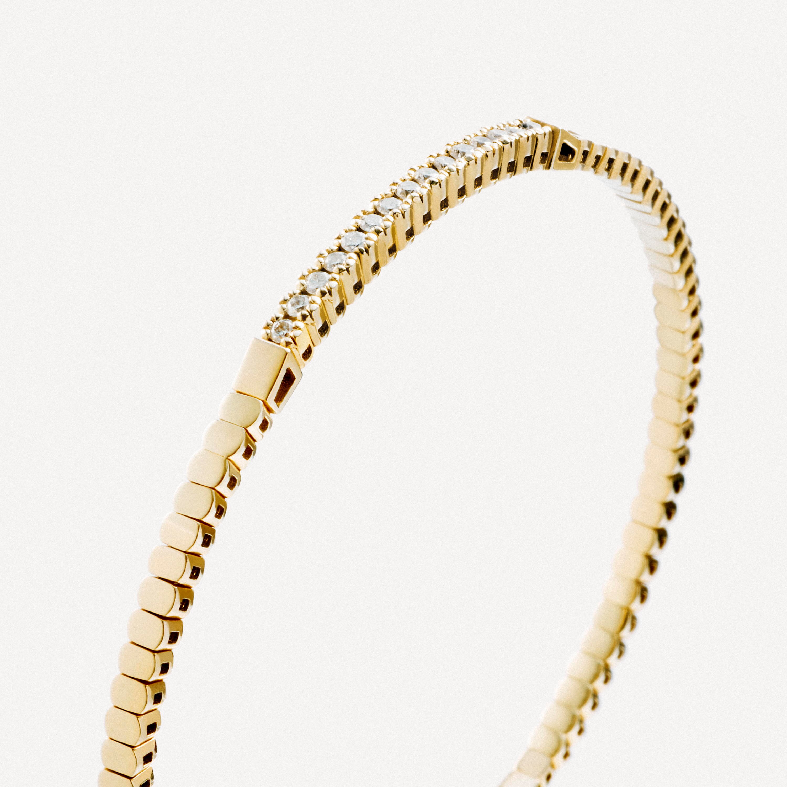 18K solid gold Bracelet with diamonds TOUS ATELIER