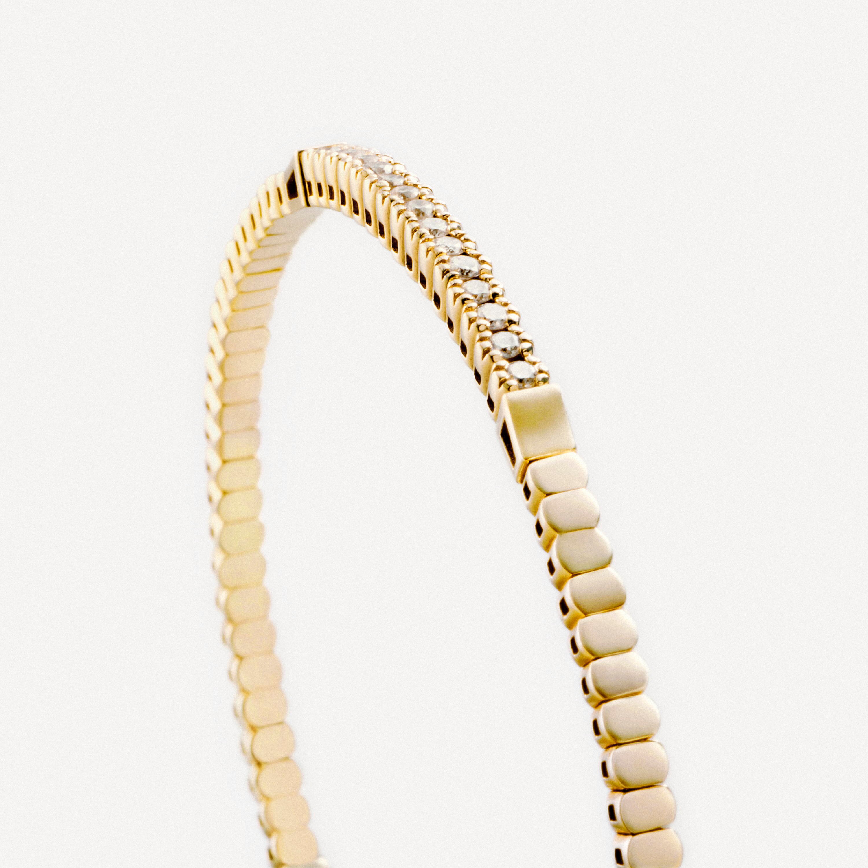 18K solid gold Bracelet with diamonds TOUS ATELIER