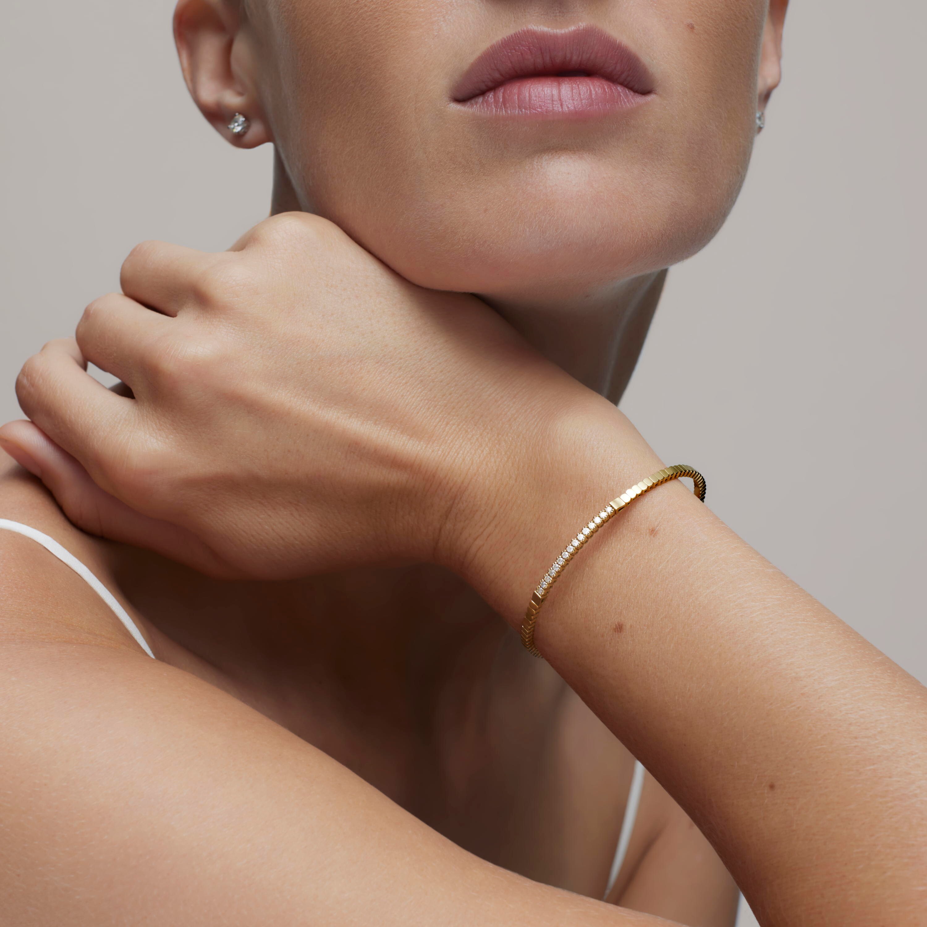 18K solid gold Bracelet with diamonds TOUS ATELIER