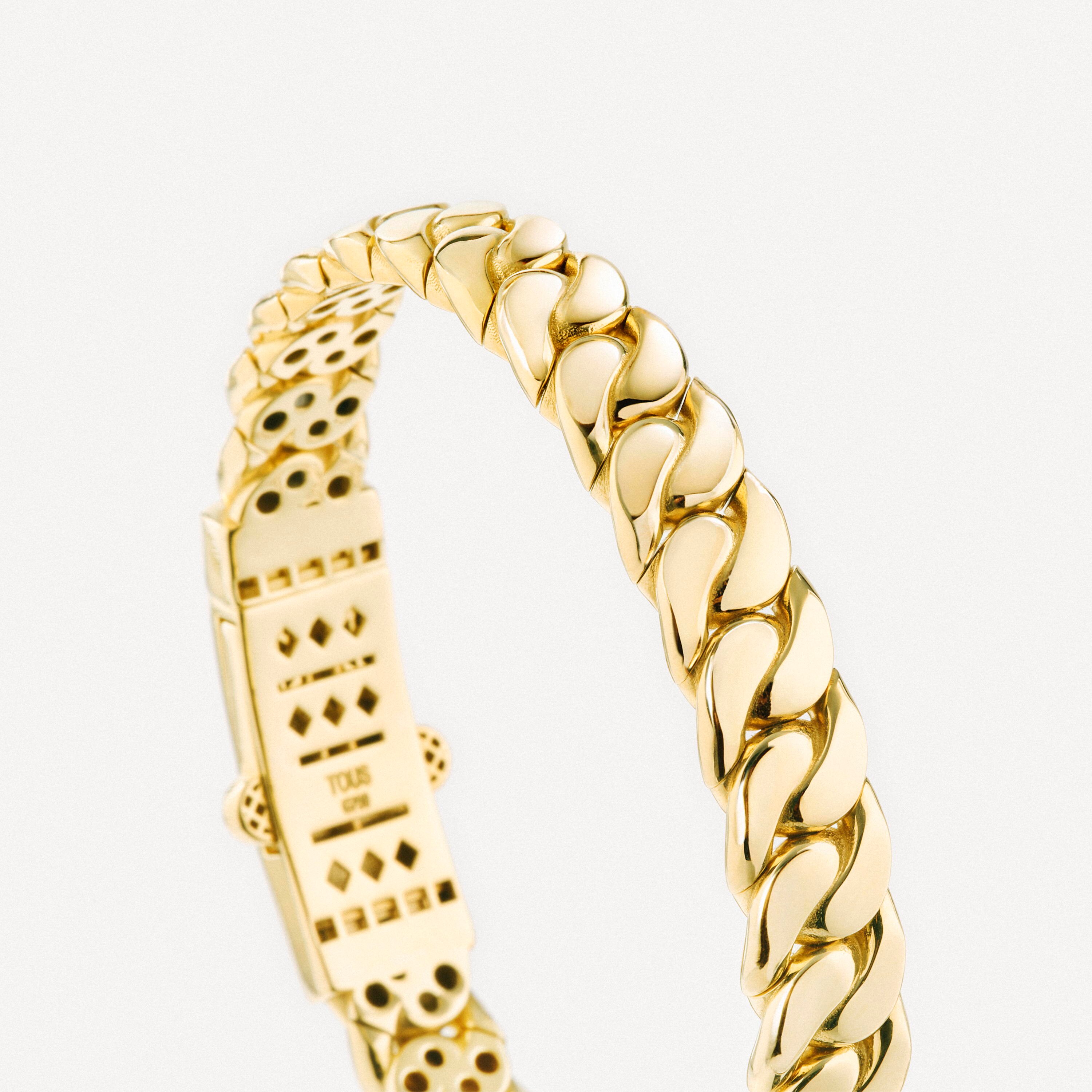 Large 18K solid gold braided Bracelet TOUS ATELIER
