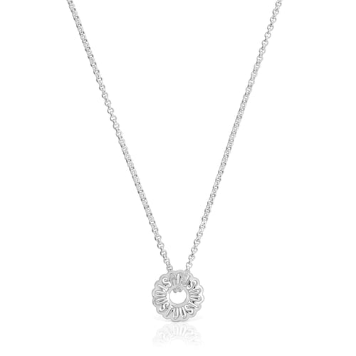 Short silver necklace Miranda