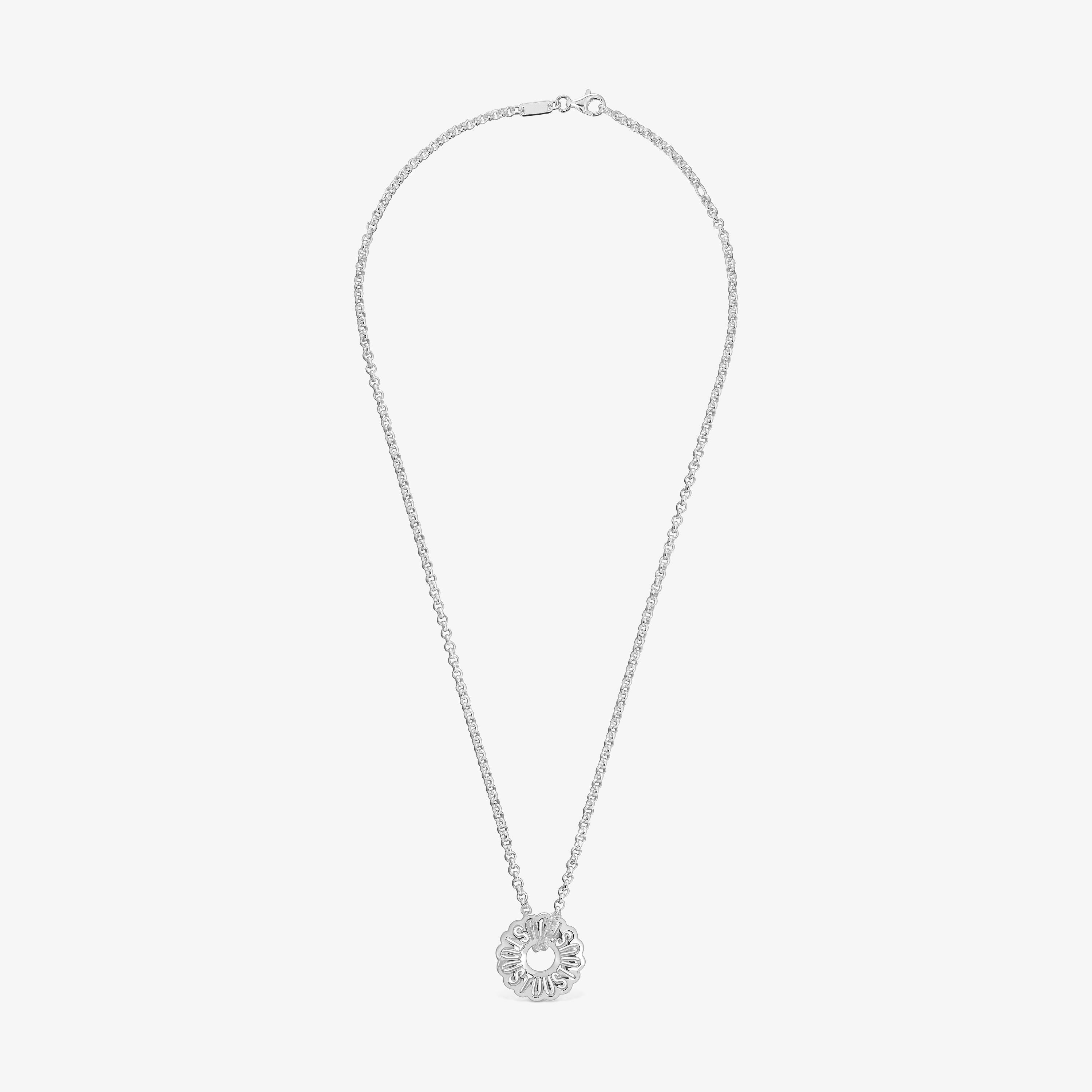 Short silver necklace Miranda