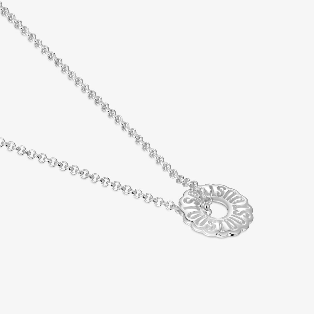 Short silver necklace Miranda