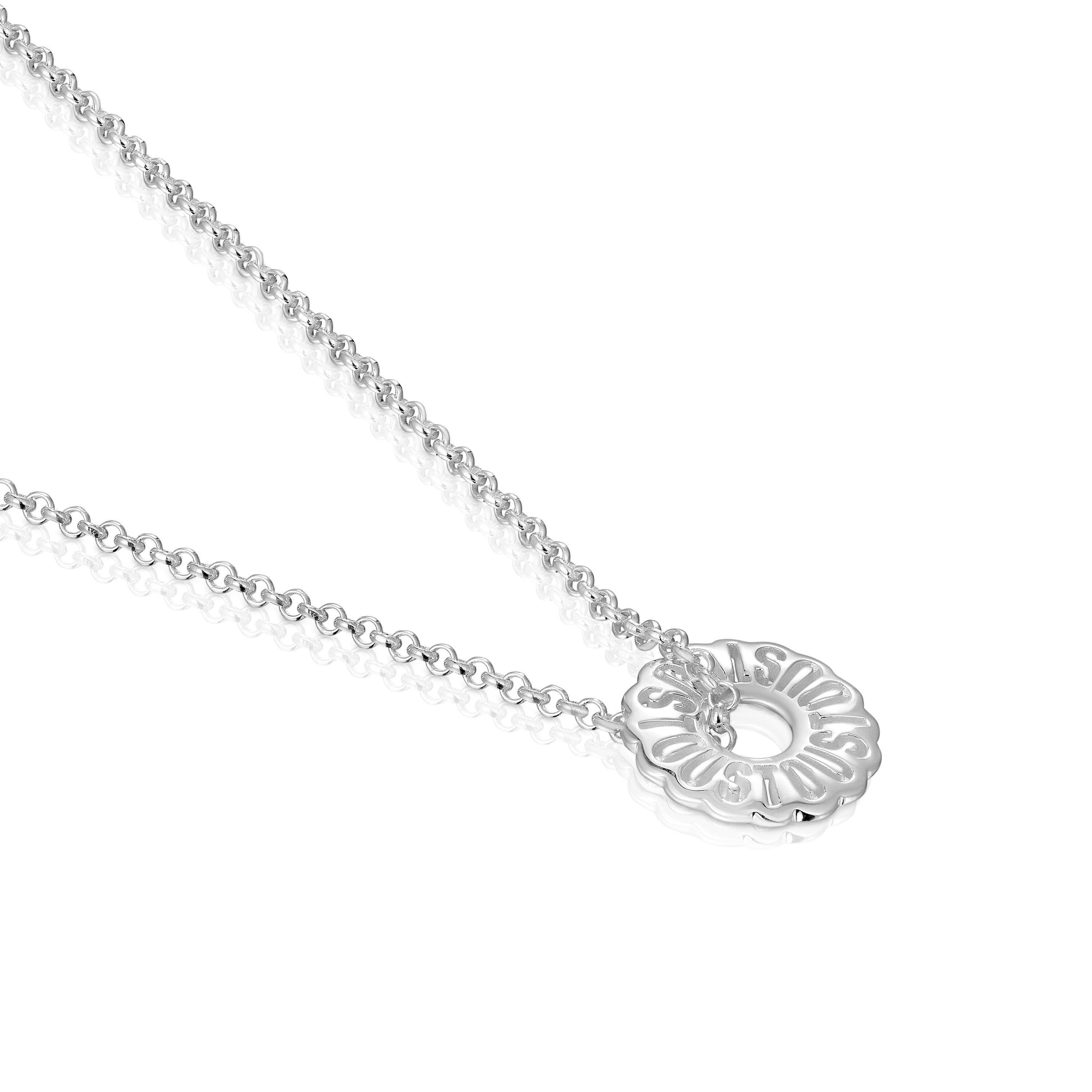 Short silver necklace Miranda