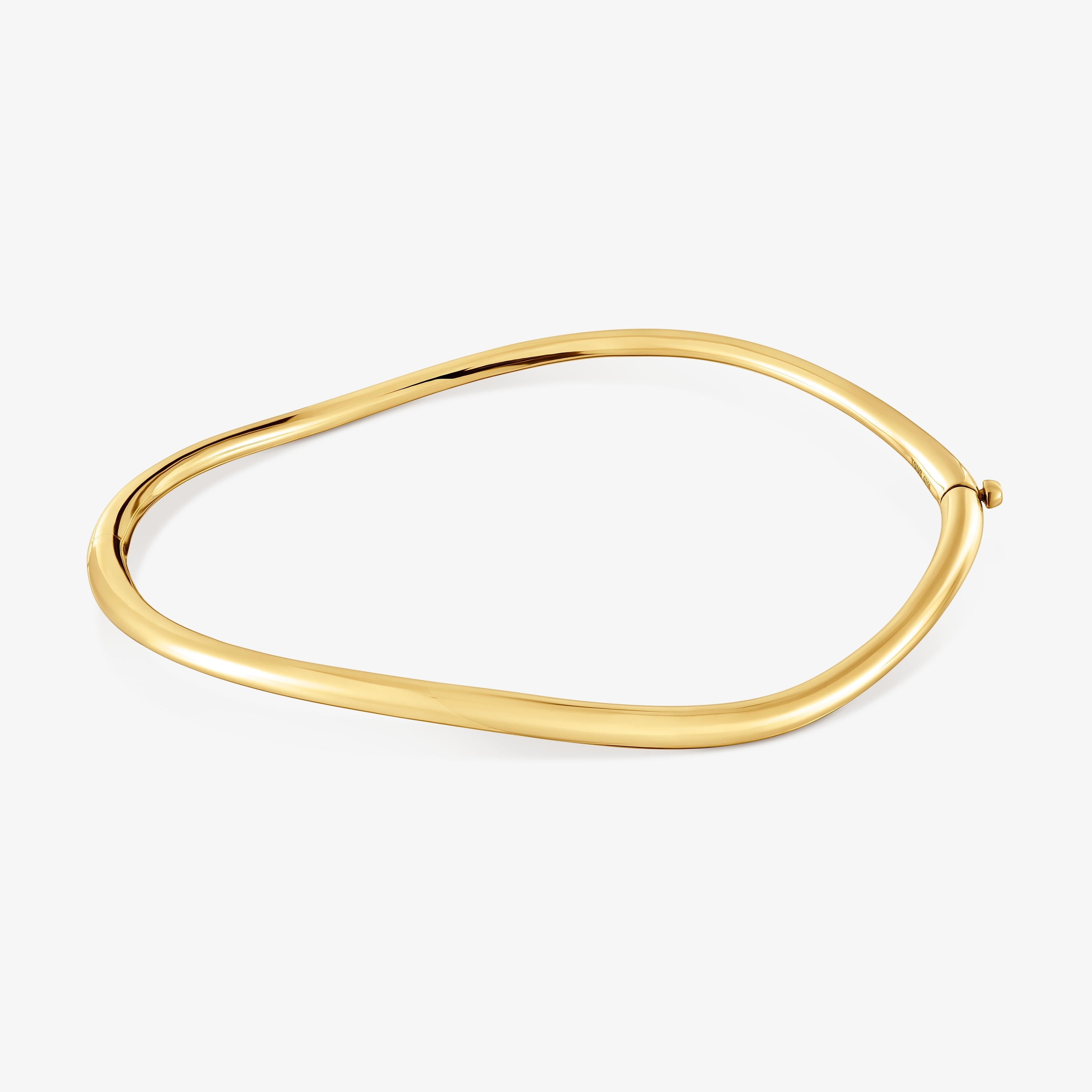 18K solid gold gradient bangle New Hav | TOUS
