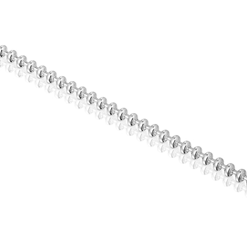Hold Oval silver chain Bracelet with ball motifs
