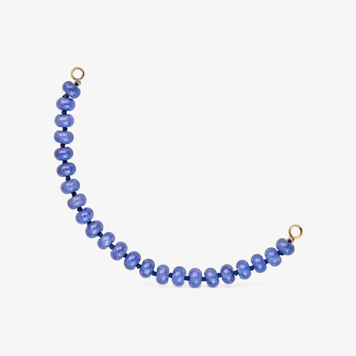 Tous - Pulsera Con Baño De Oro 18 Kt Sobre Plata Y Cuarzita Azul Hold Oval - Azul