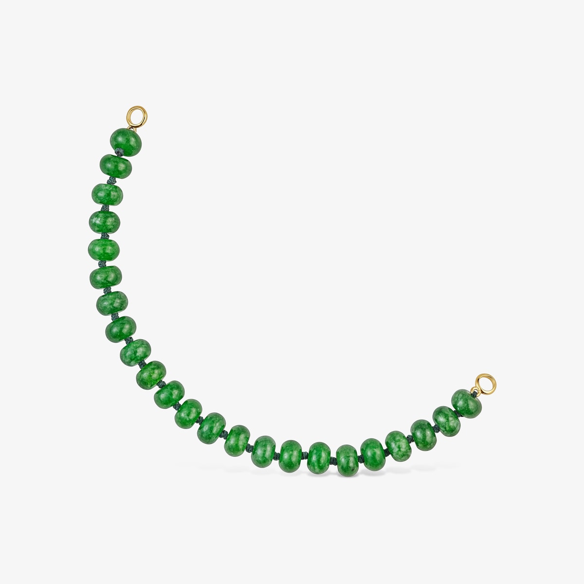 Tous - Pulsera Con Baño De Oro 18 Kt Sobre Plata Y Cuarzita Verde Hold Oval - Verde