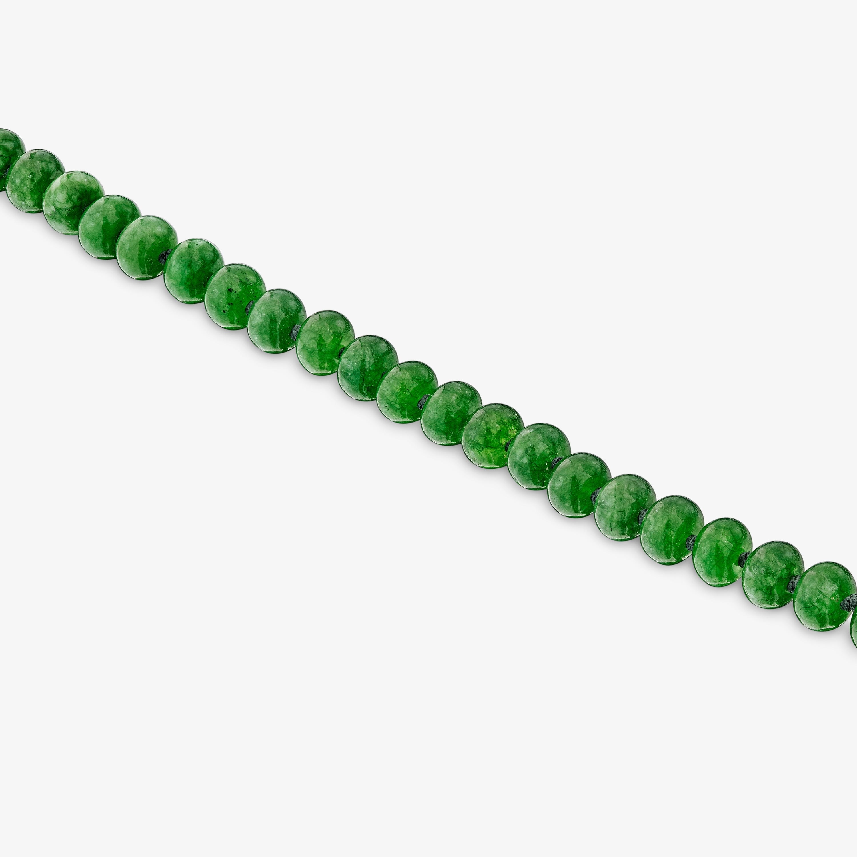 Hold Oval Bracelet with 18K gold vermeil and green quartzite