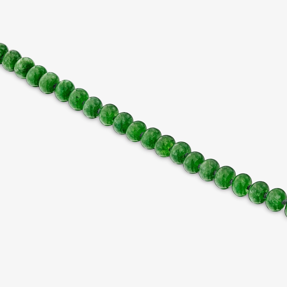 N&aacute;ramok s&nbsp;18&nbsp;kt pozl&aacute;ten&iacute;m na striebre a&nbsp;zelen&yacute;m kremencom Hold Oval