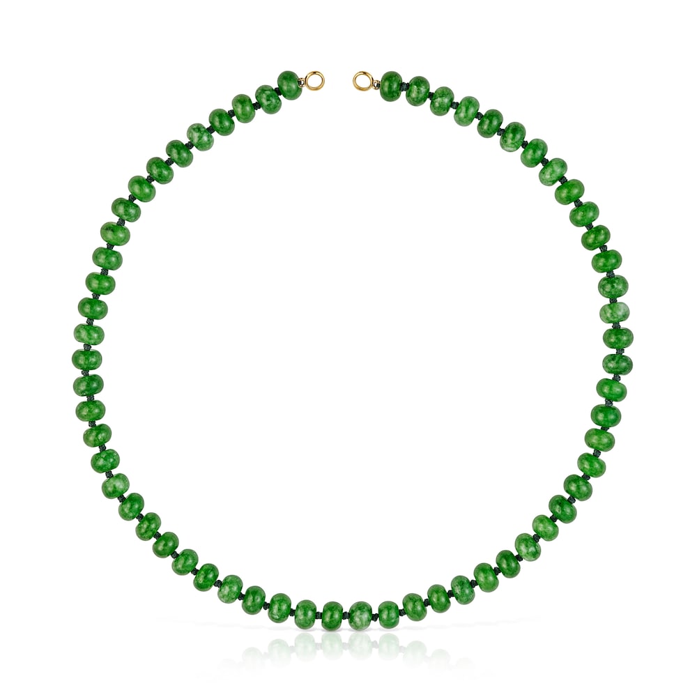 Hold Oval Choker with 18kt gold plating over silver and quartzite