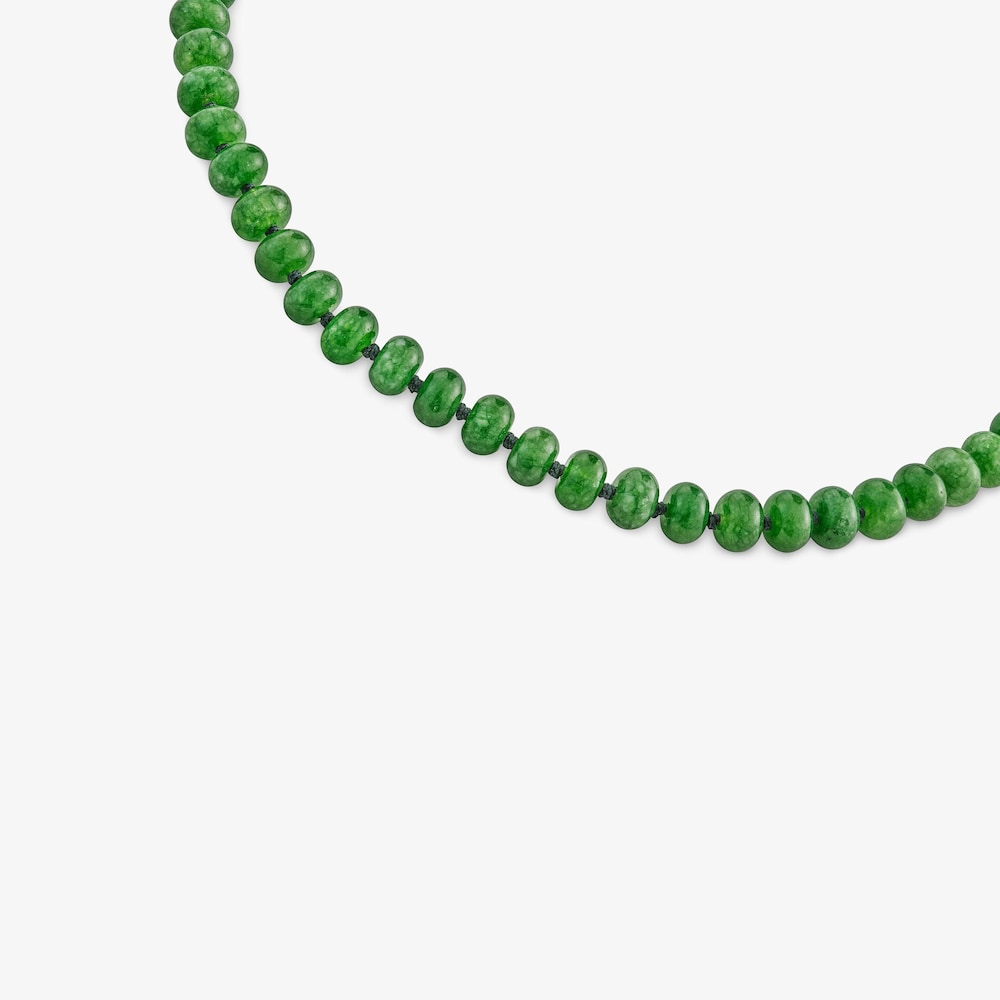 Hold Oval Choker with 18K gold vermeil and green quartzite