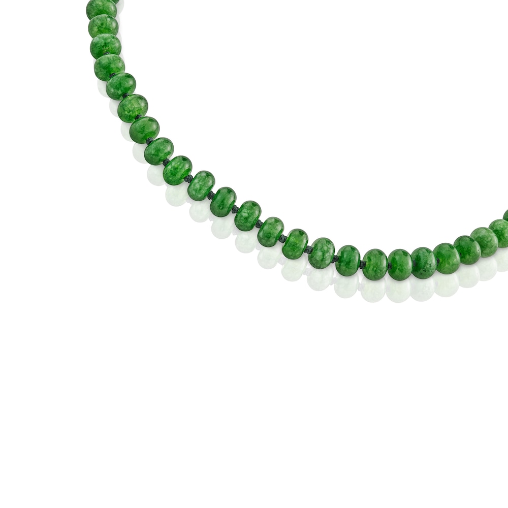 Hold Oval Choker with 18kt gold plating over silver and quartzite