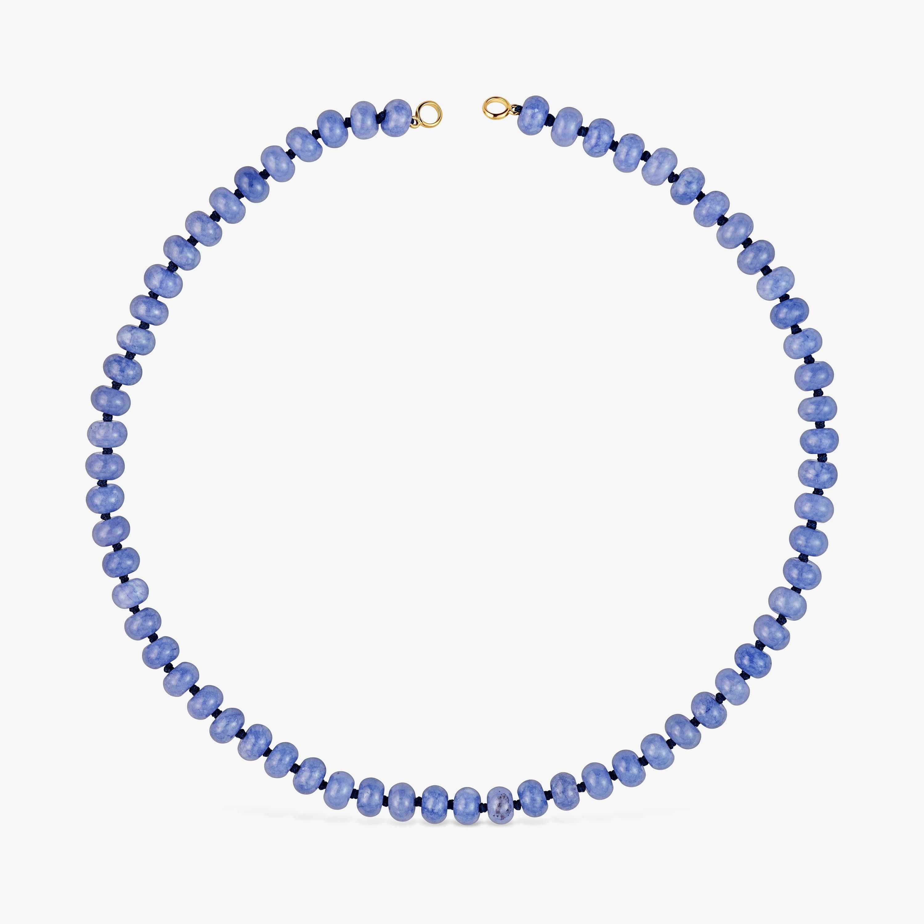 Hold Oval Choker with 18K gold vermeil and blue quartzite