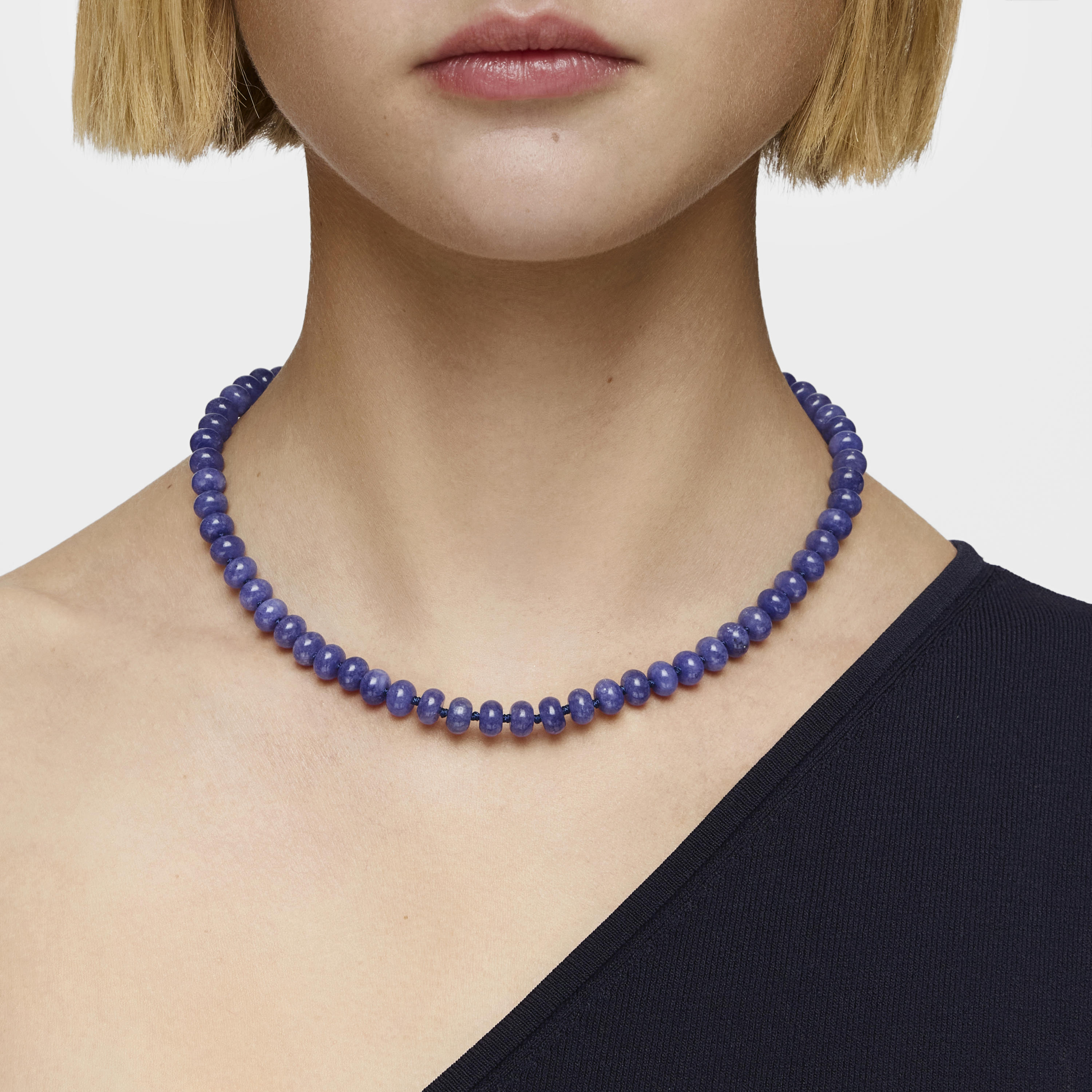 Hold Oval Choker with 18K gold vermeil and blue quartzite
