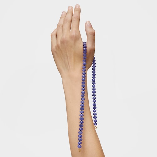 Hold Oval Choker with 18kt gold plating over silver and blue quartzite