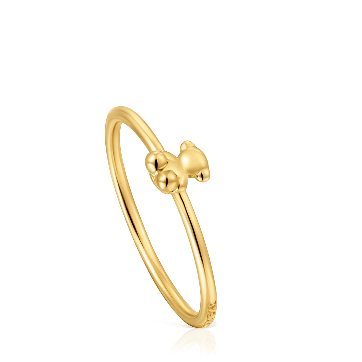 Tous - Anillo De Oro Y Detalle Oso Bold Bear Talla 12
