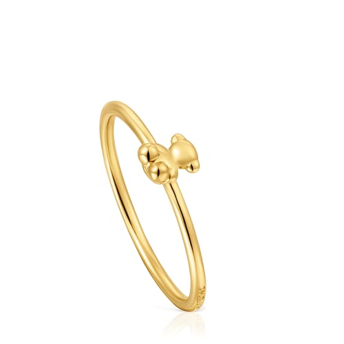 Anillo de oro y detalle oso Bold Bear
