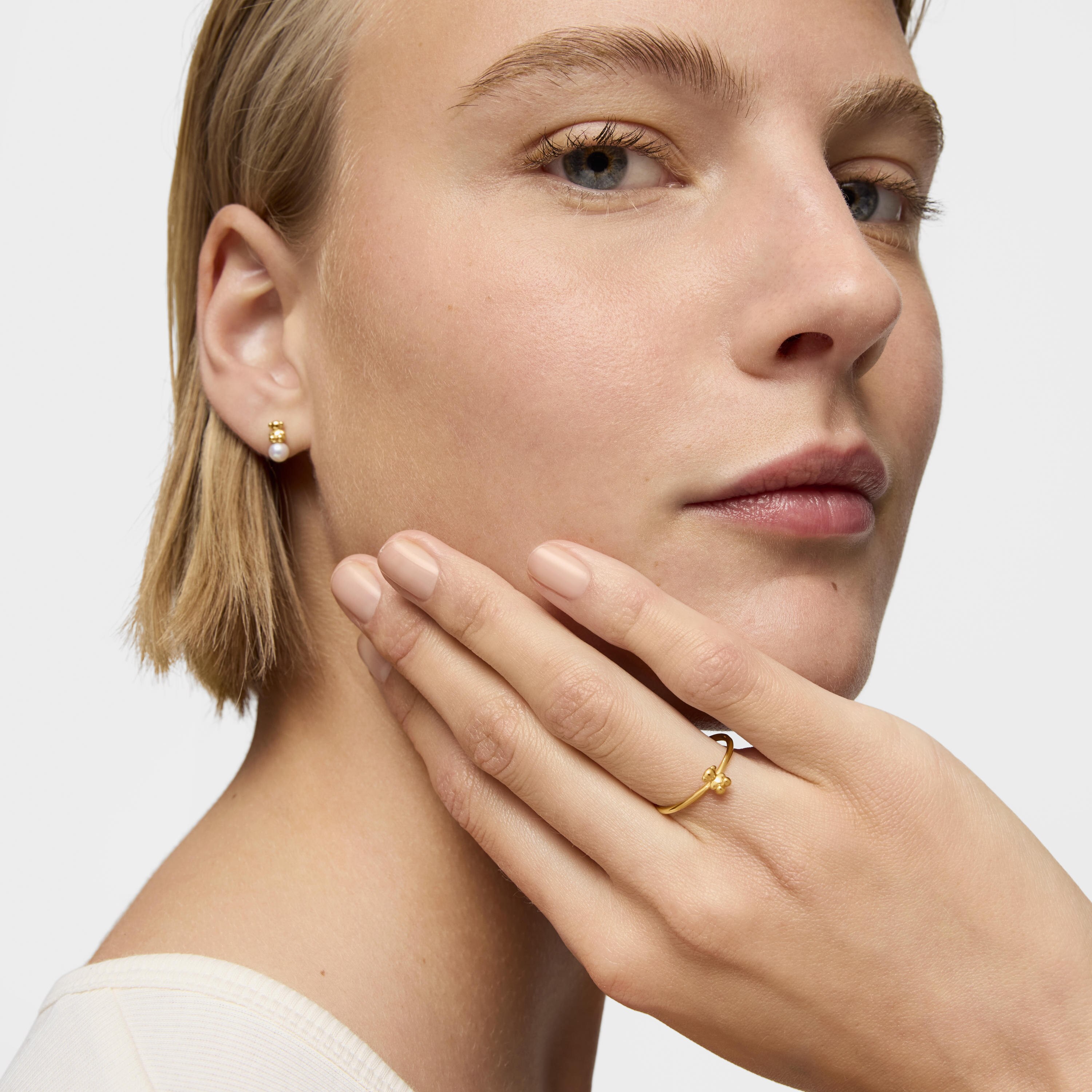 Bold bear 18K solid gold and charm Ring