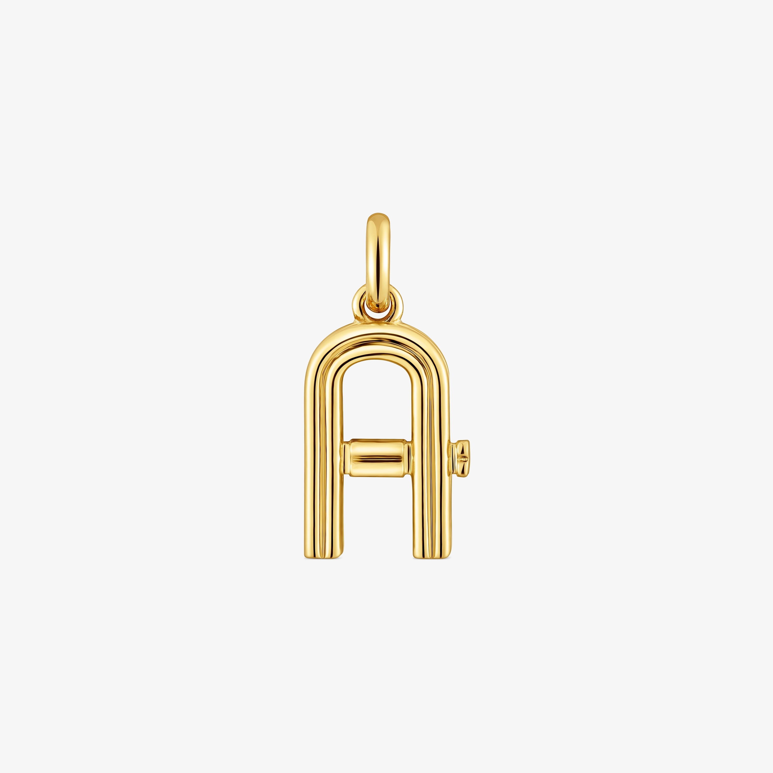 Medium 18K gold vermeil letter A Pendant TOUS Alphabet