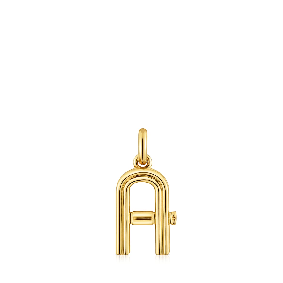 Medium 18kt gold plating over silver letter A Pendant TOUS Alphabet