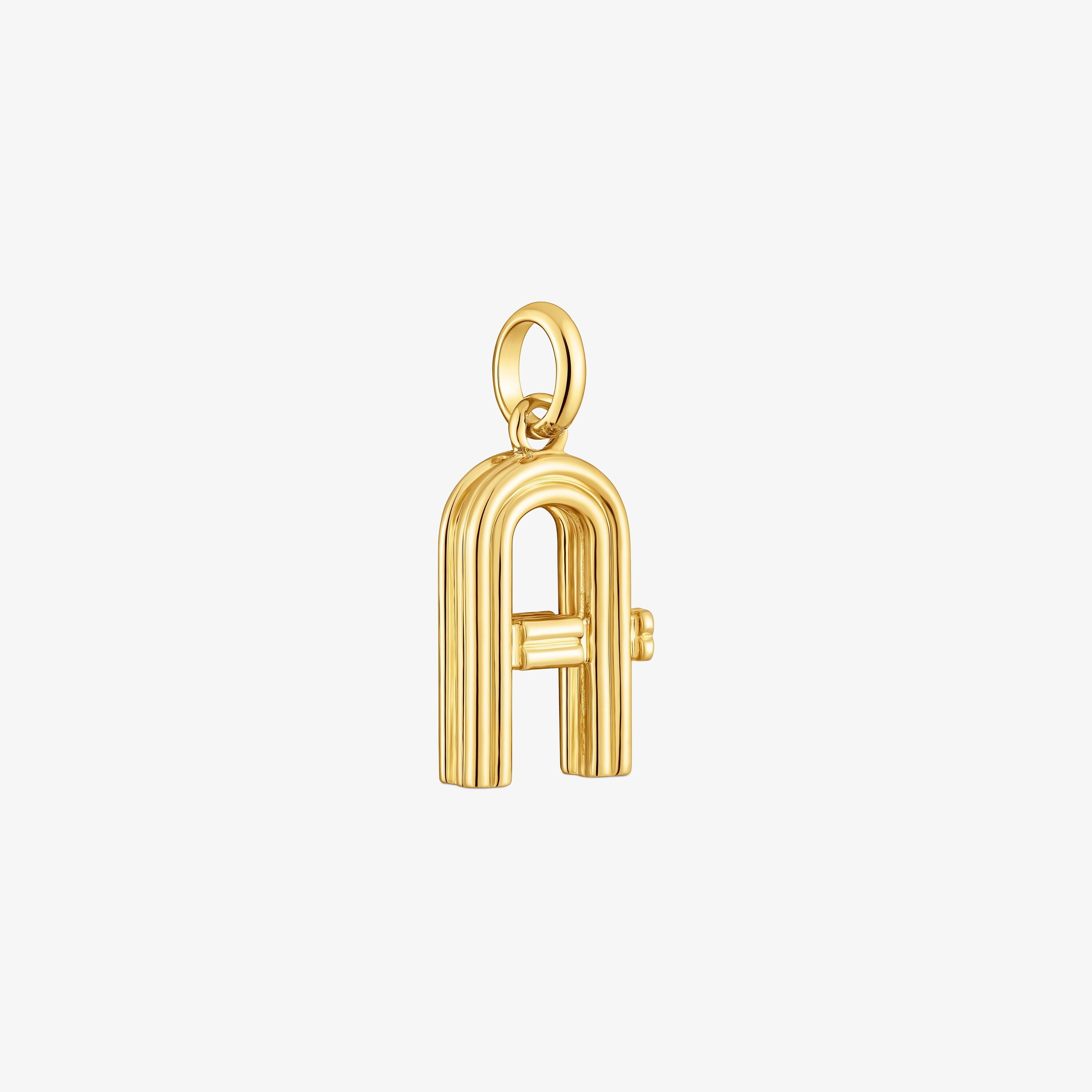 Medium 18K gold vermeil letter A Pendant TOUS Alphabet