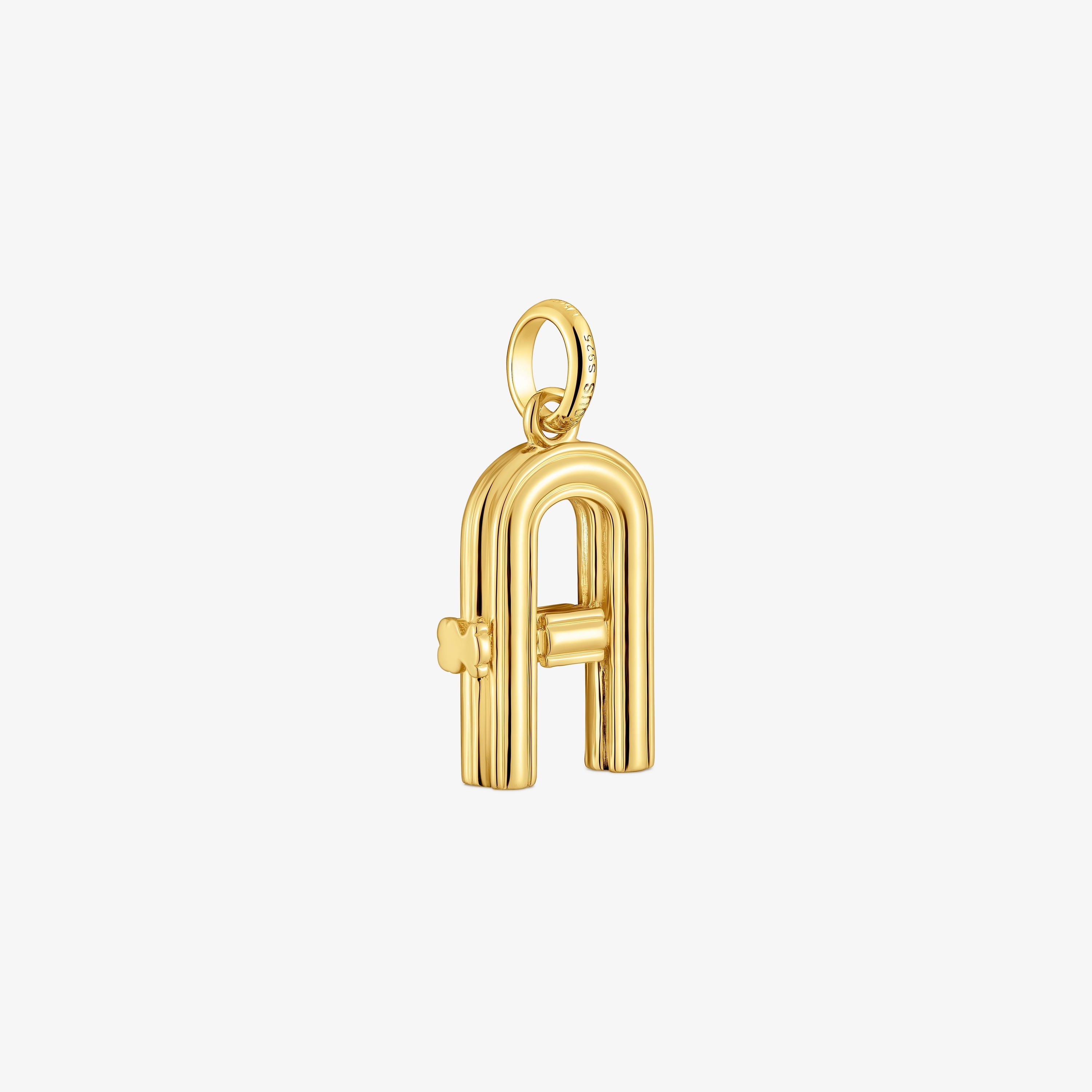 Medium 18K gold vermeil letter A Pendant TOUS Alphabet
