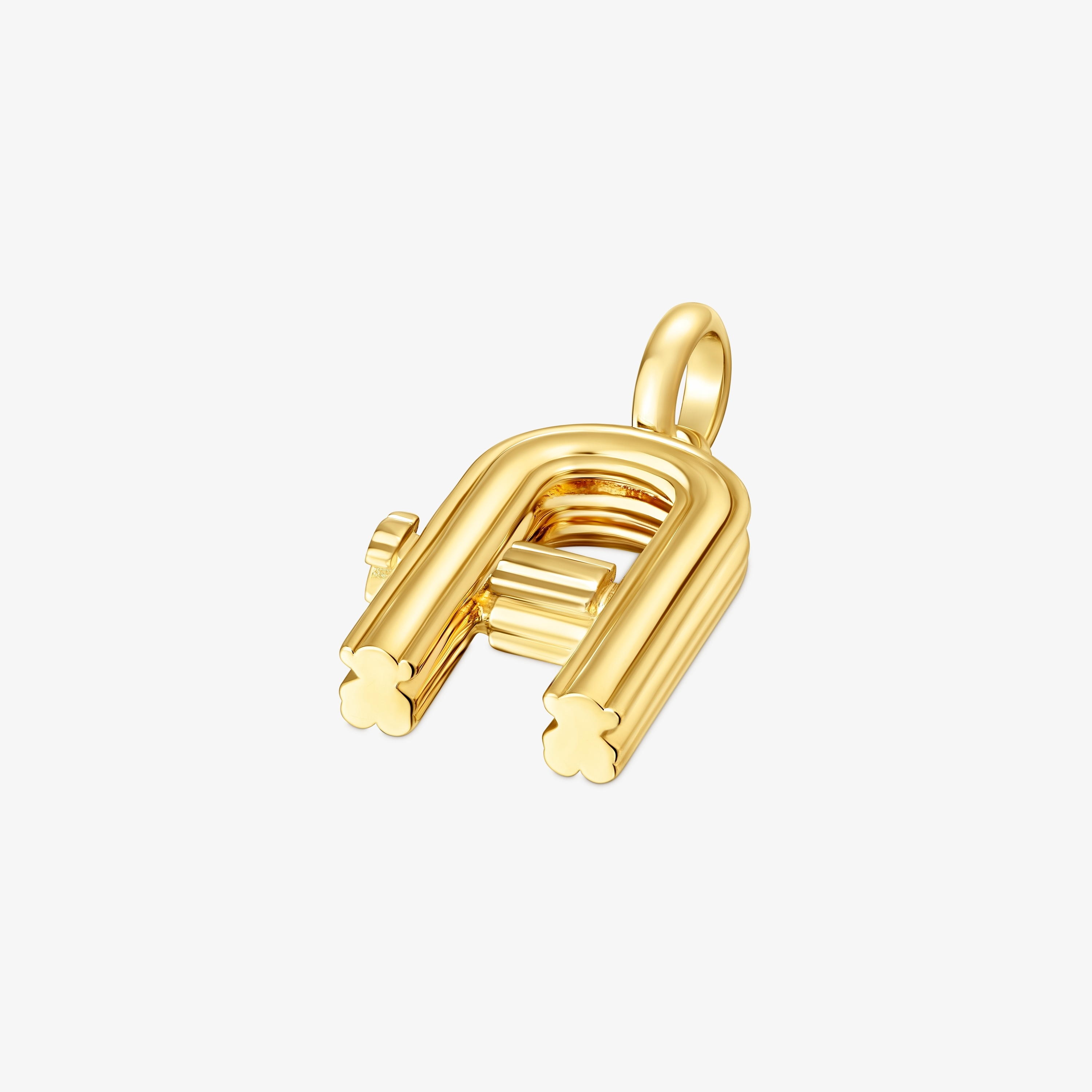 Medium 18K gold vermeil letter A Pendant TOUS Alphabet