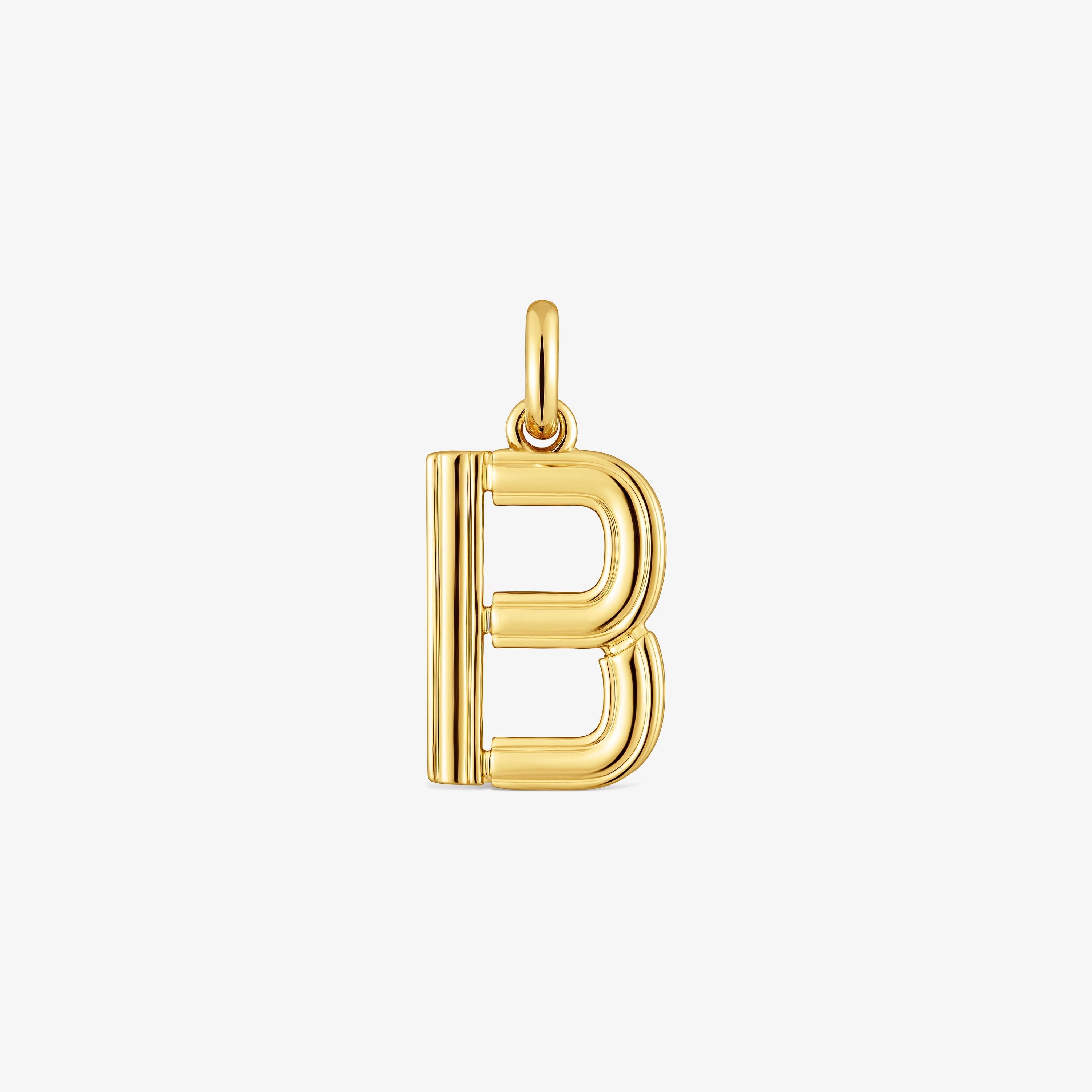 Medium 18K gold vermeil letter B Pendant TOUS Alphabet