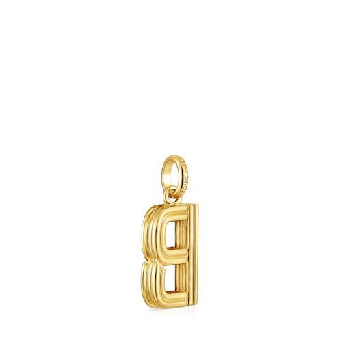 Medium 18kt gold plating over silver letter B Pendant TOUS Alphabet