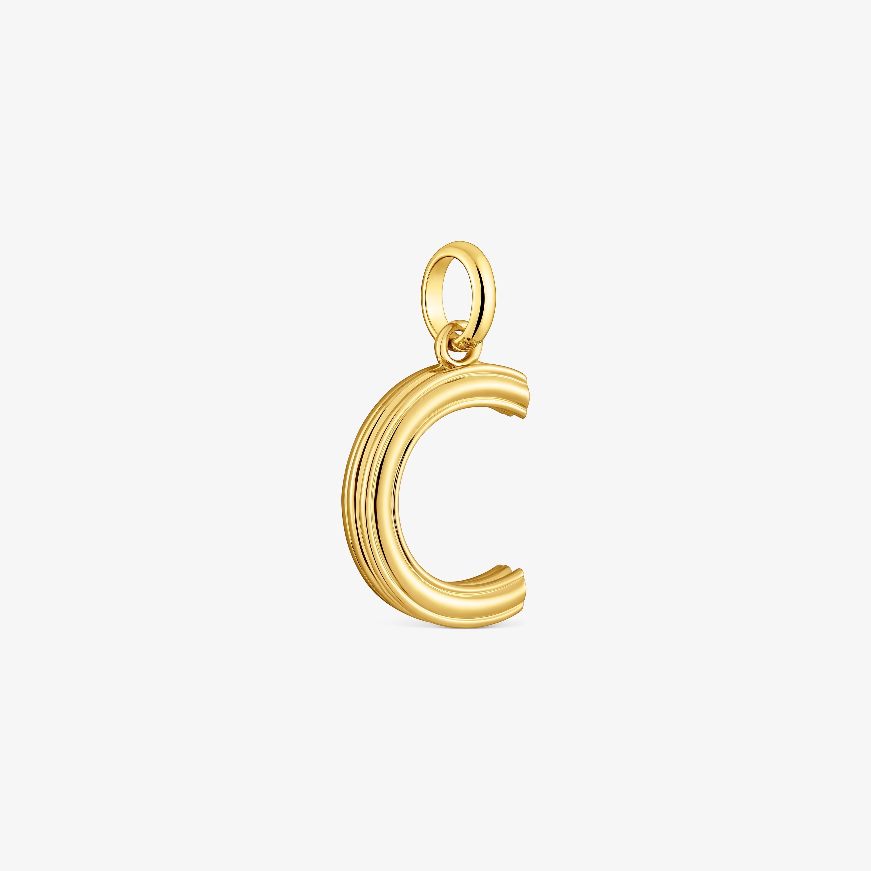 Medium 18K gold vermeil letter C Pendant TOUS Alphabet