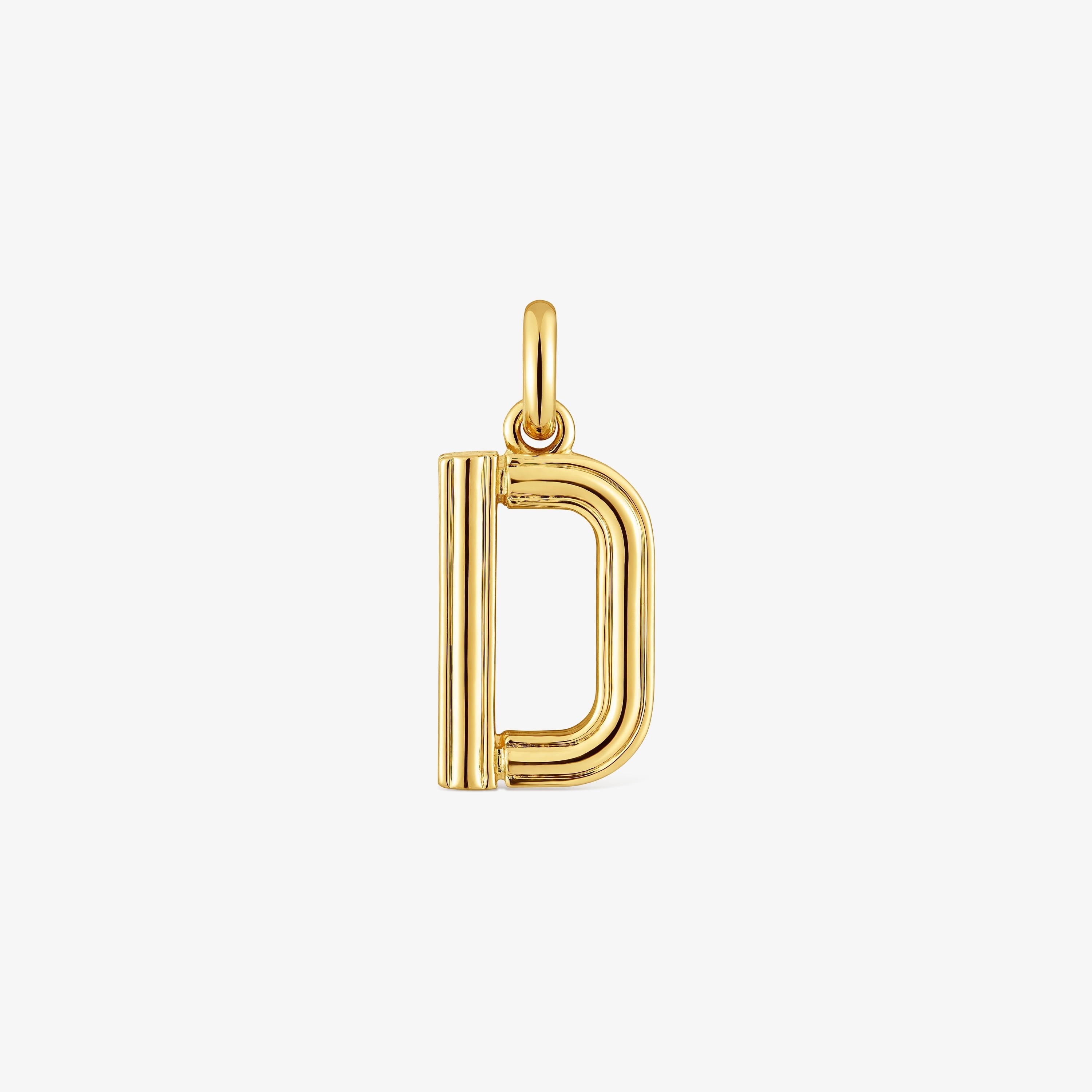 Medium 18K gold vermeil letter D Pendant TOUS Alphabet