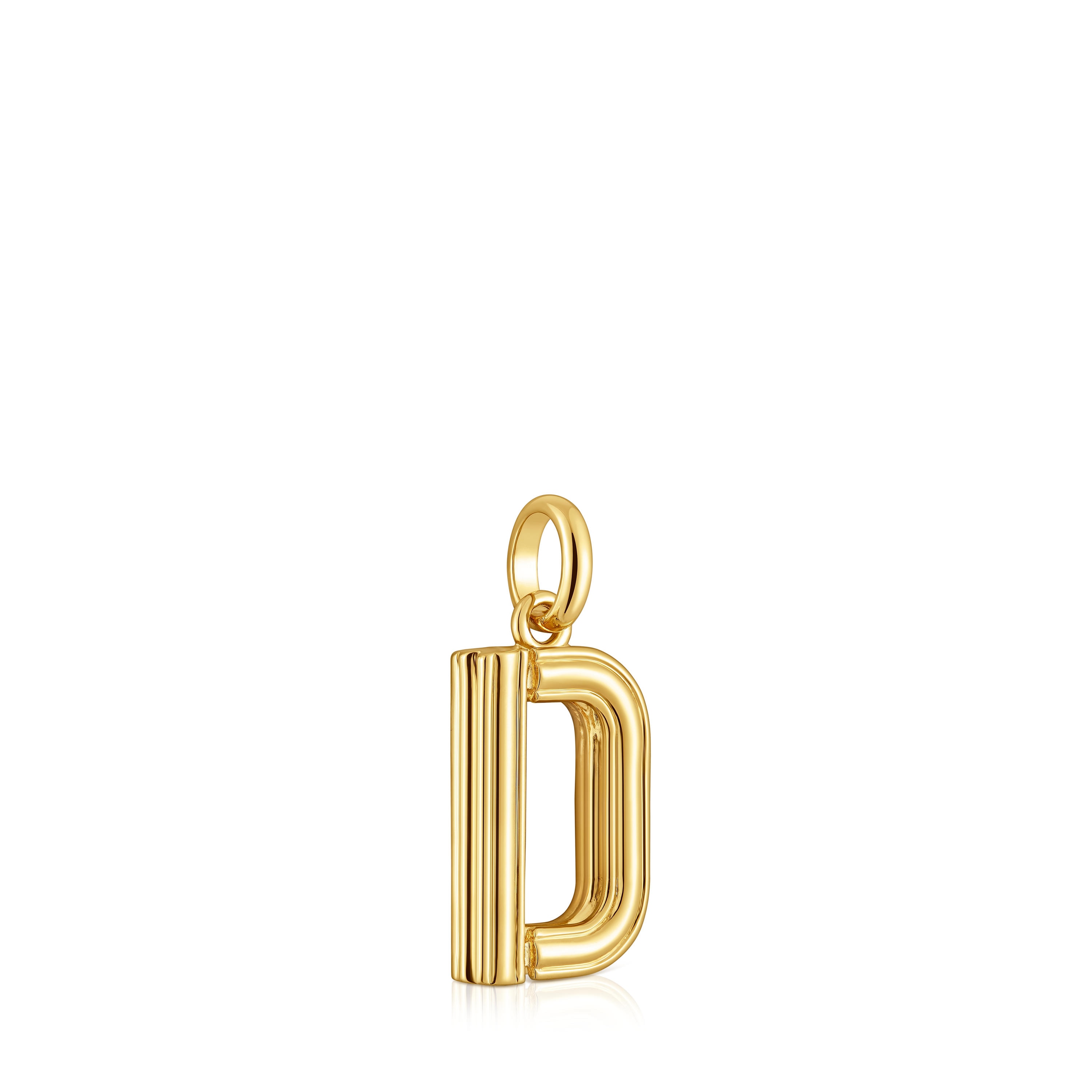 Medium 18kt gold plating over silver letter D Pendant TOUS Alphabet