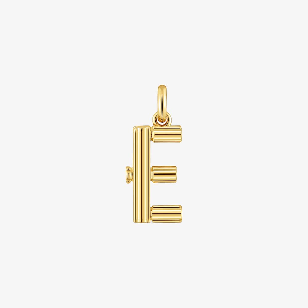 Medium 18K gold vermeil letter E Pendant TOUS Alphabet