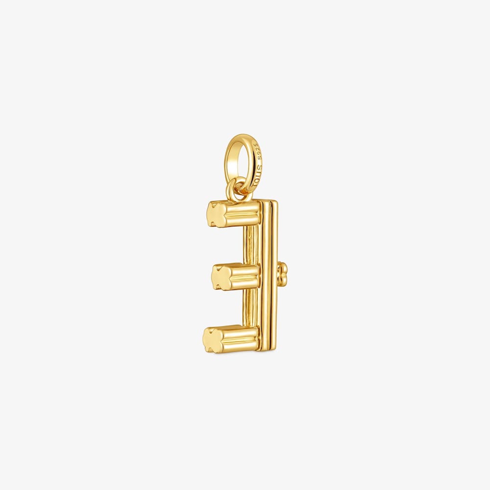 Medium 18K gold vermeil letter E Pendant TOUS Alphabet