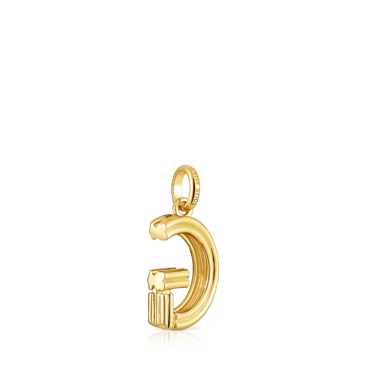 Medium 18kt gold plating over silver letter G Pendant TOUS Alphabet