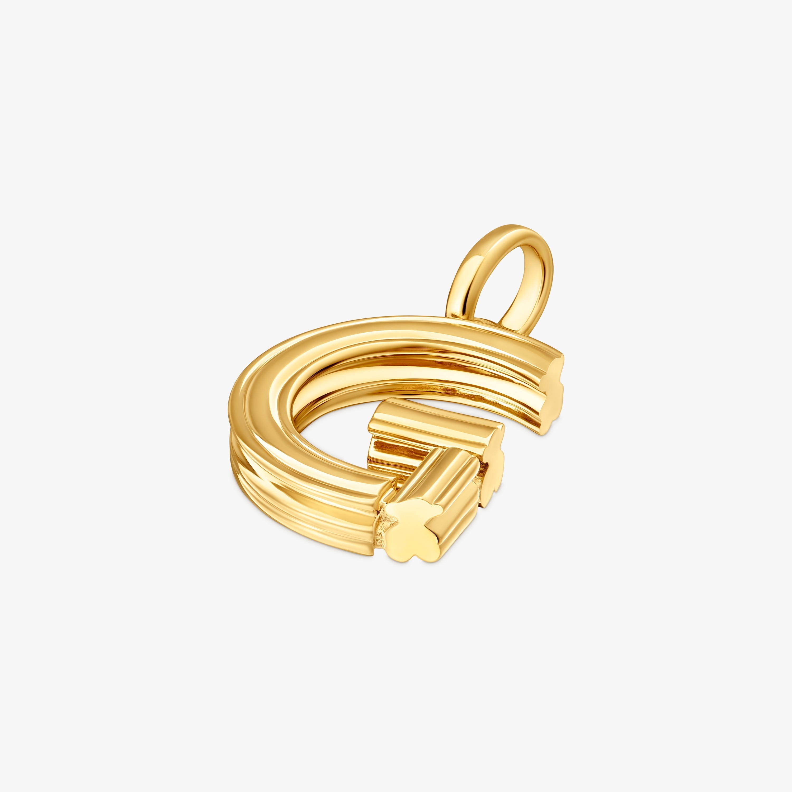 Medium 18K gold vermeil letter Pendant TOUS Alphabet