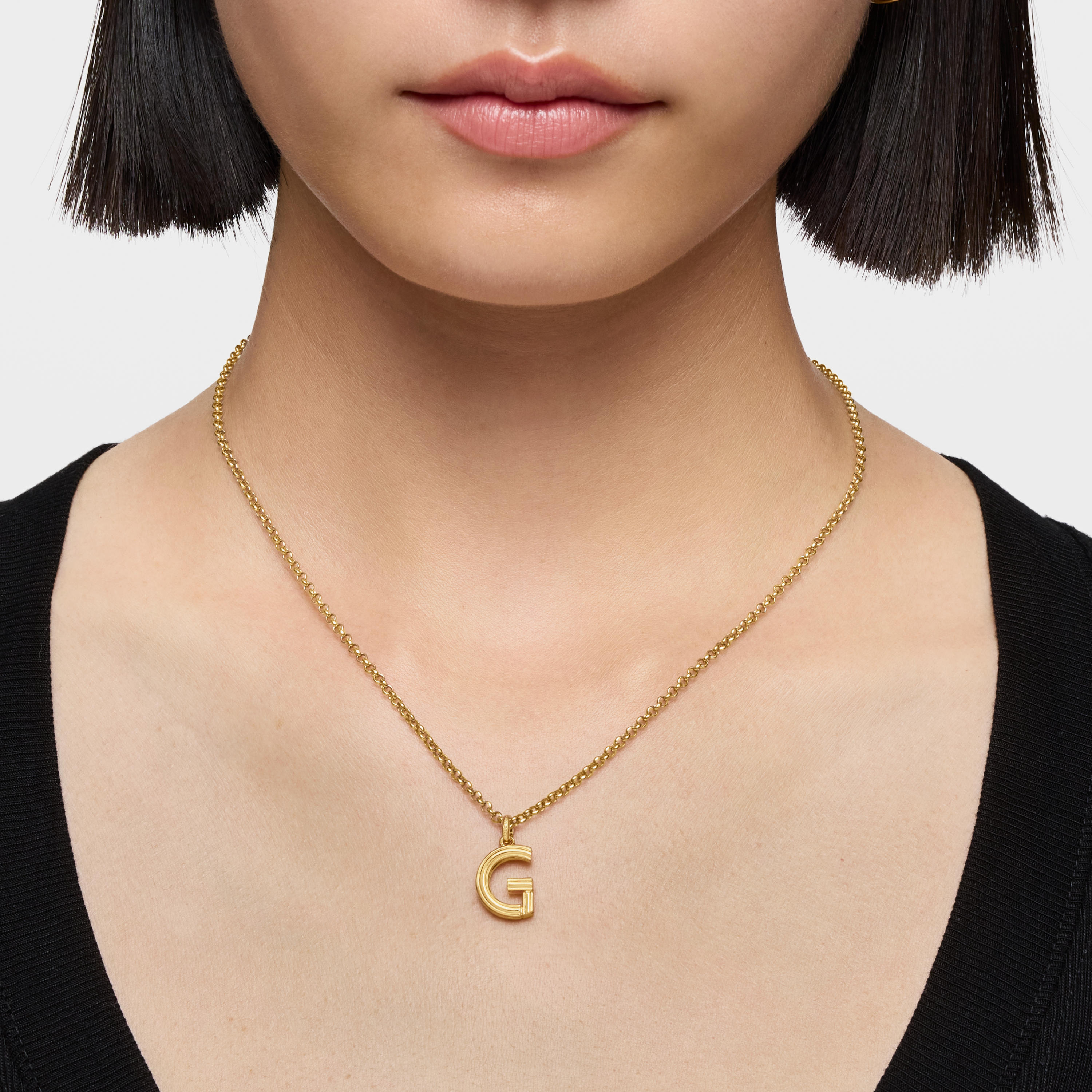 Medium 18K gold vermeil letter Pendant TOUS Alphabet