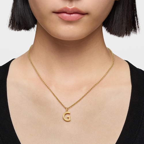 Medium 18kt gold plating over silver letter G Pendant TOUS Alphabet