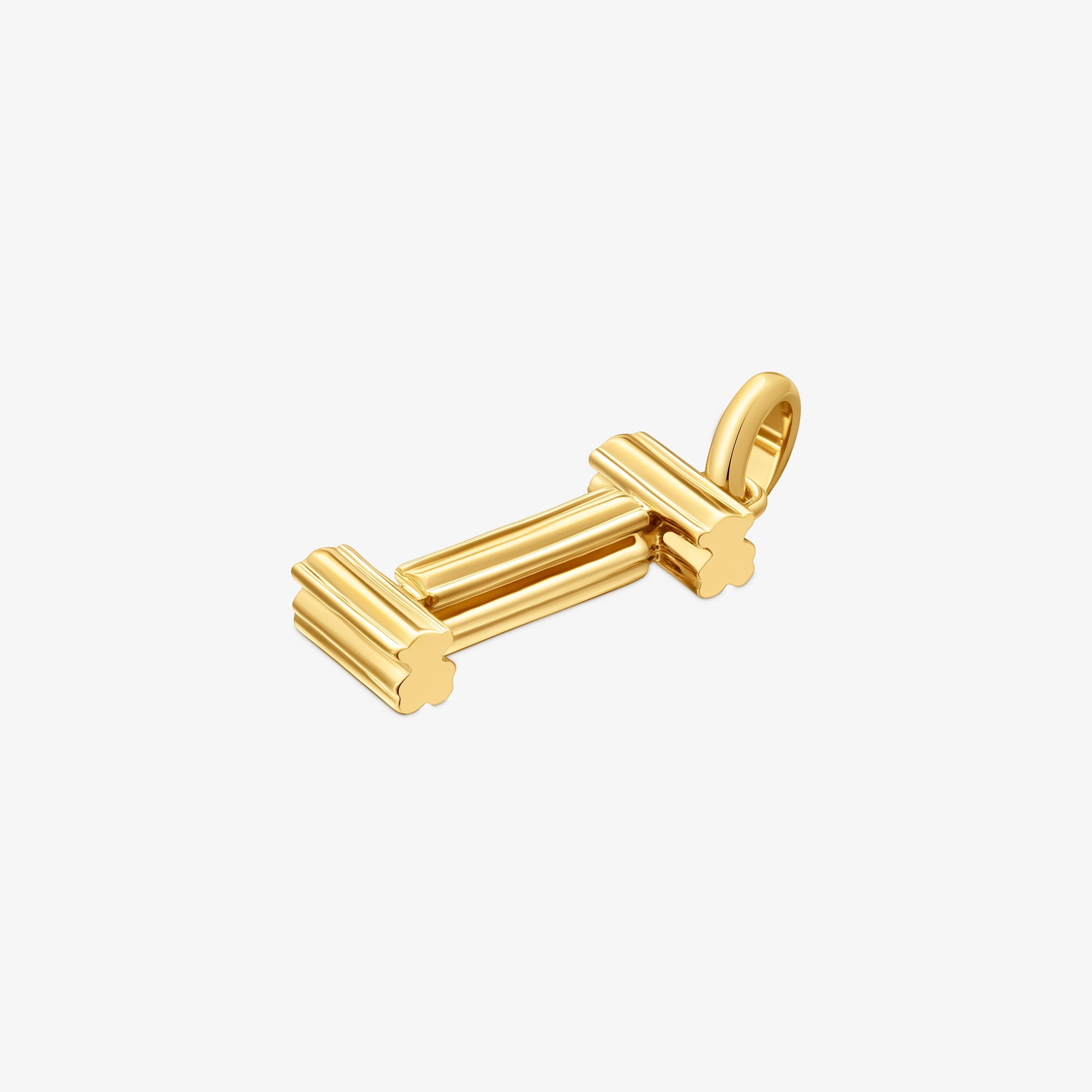 Medium 18K gold vermeil letter I Pendant TOUS Alphabet