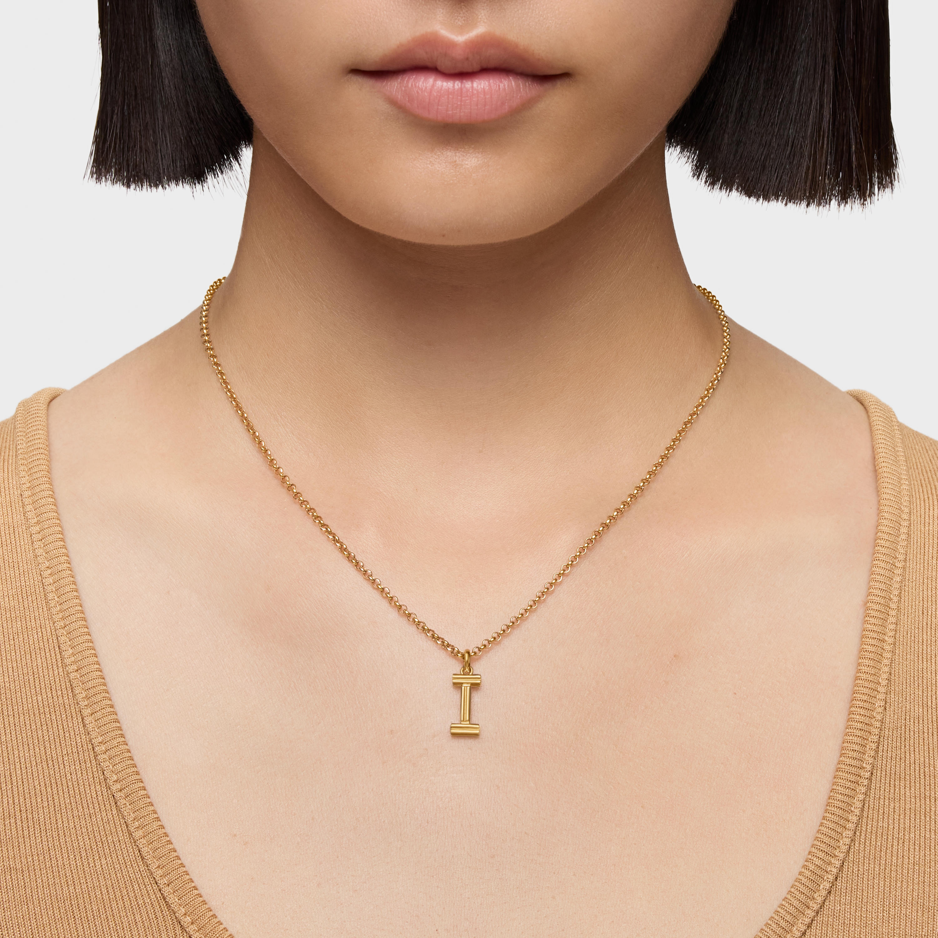Medium 18K gold vermeil letter I Pendant TOUS Alphabet