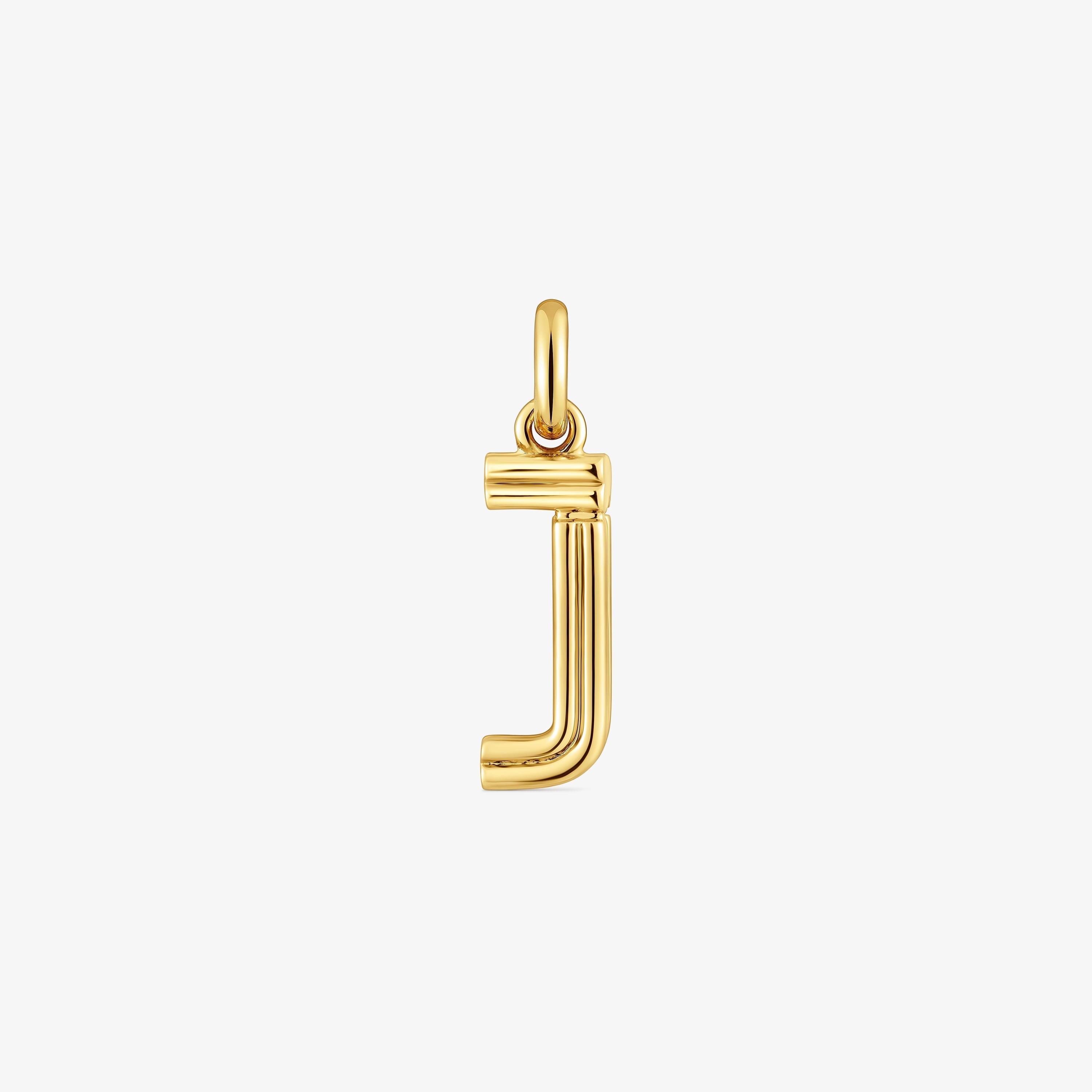 Medium 18K gold vermeil letter J Pendant TOUS Alphabet