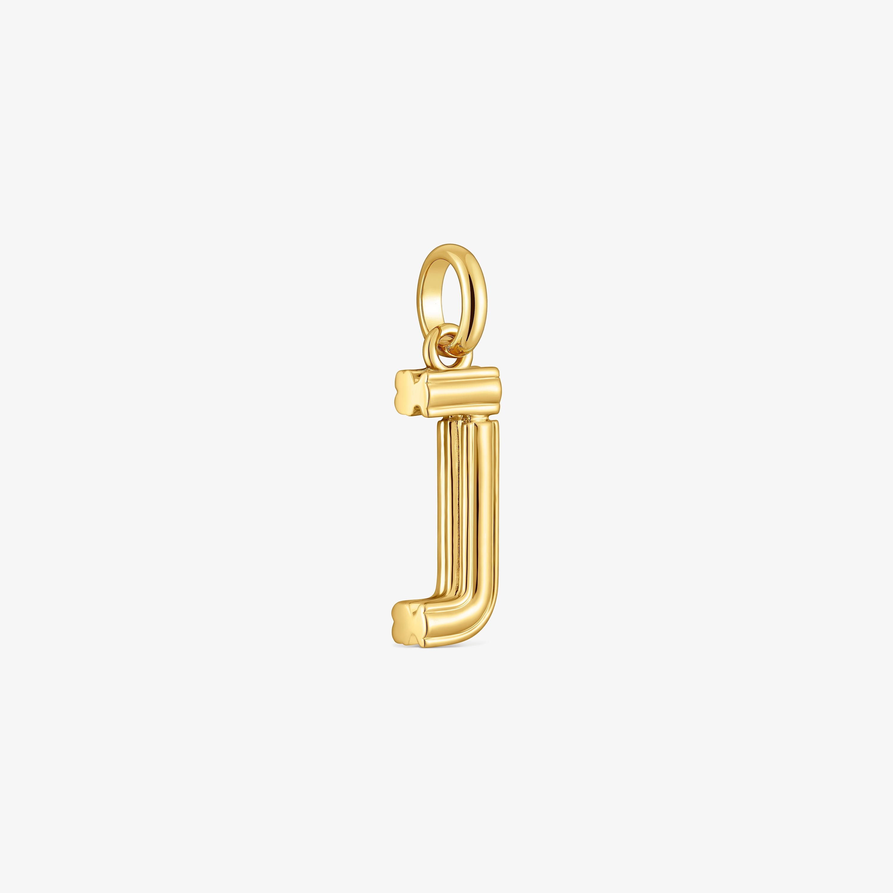 Medium 18K gold vermeil letter J Pendant TOUS Alphabet