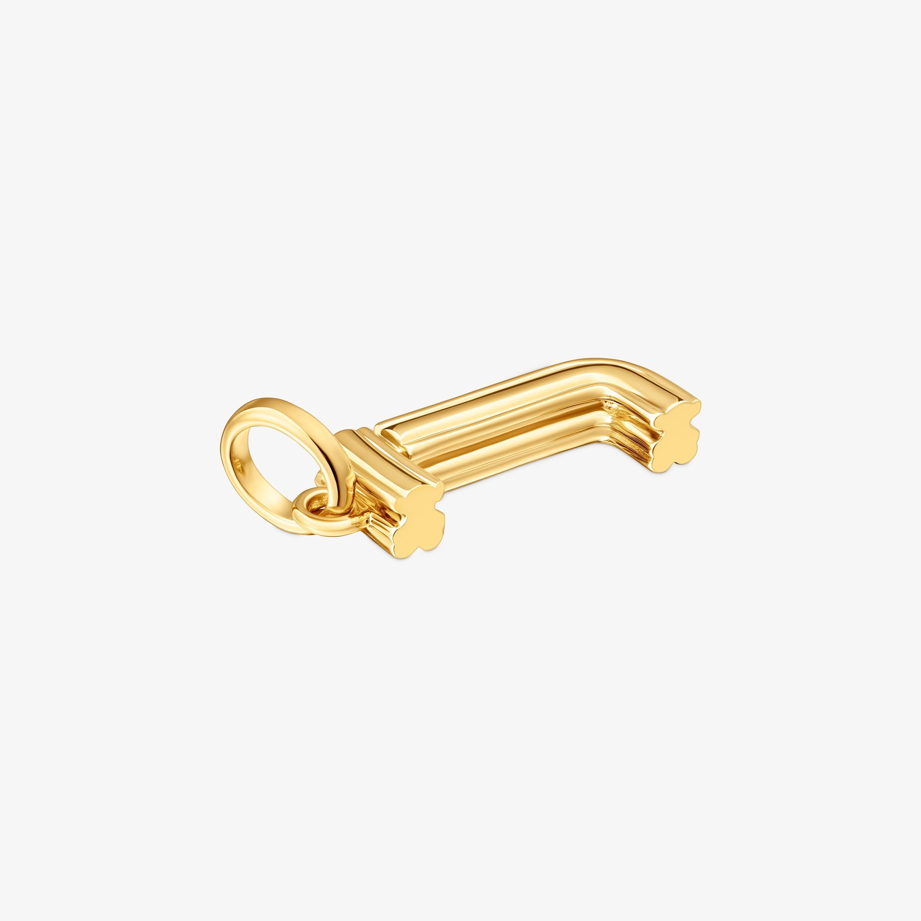 Medium 18K gold vermeil letter J Pendant TOUS Alphabet
