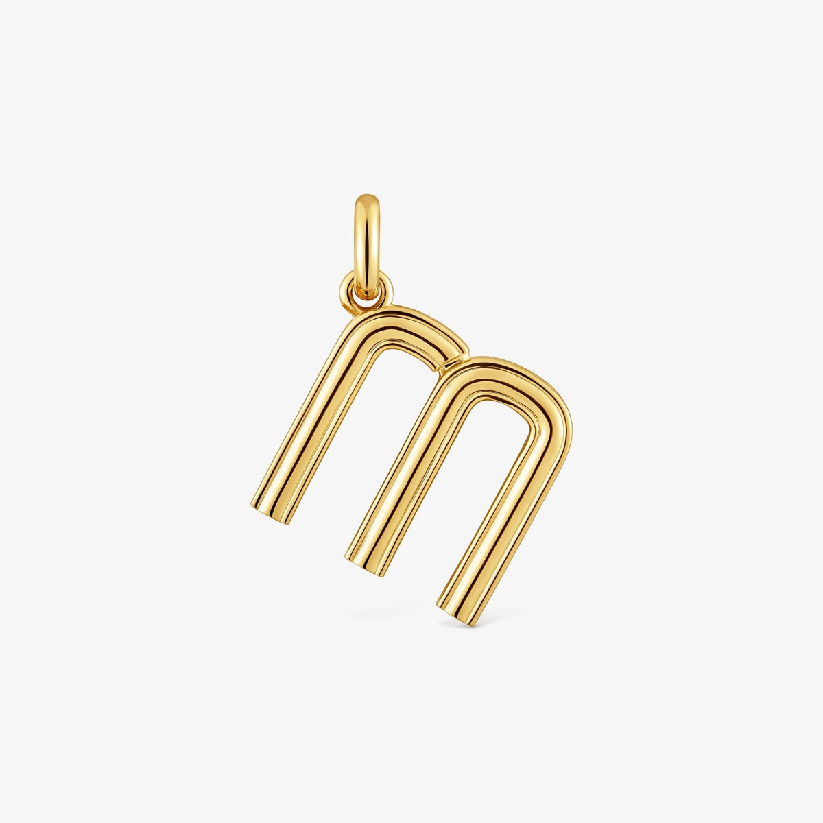 Tous - Colgante Mediano Letra M Con Baño De Oro 18 Kt Sobre Plata Alphabet - Dorado