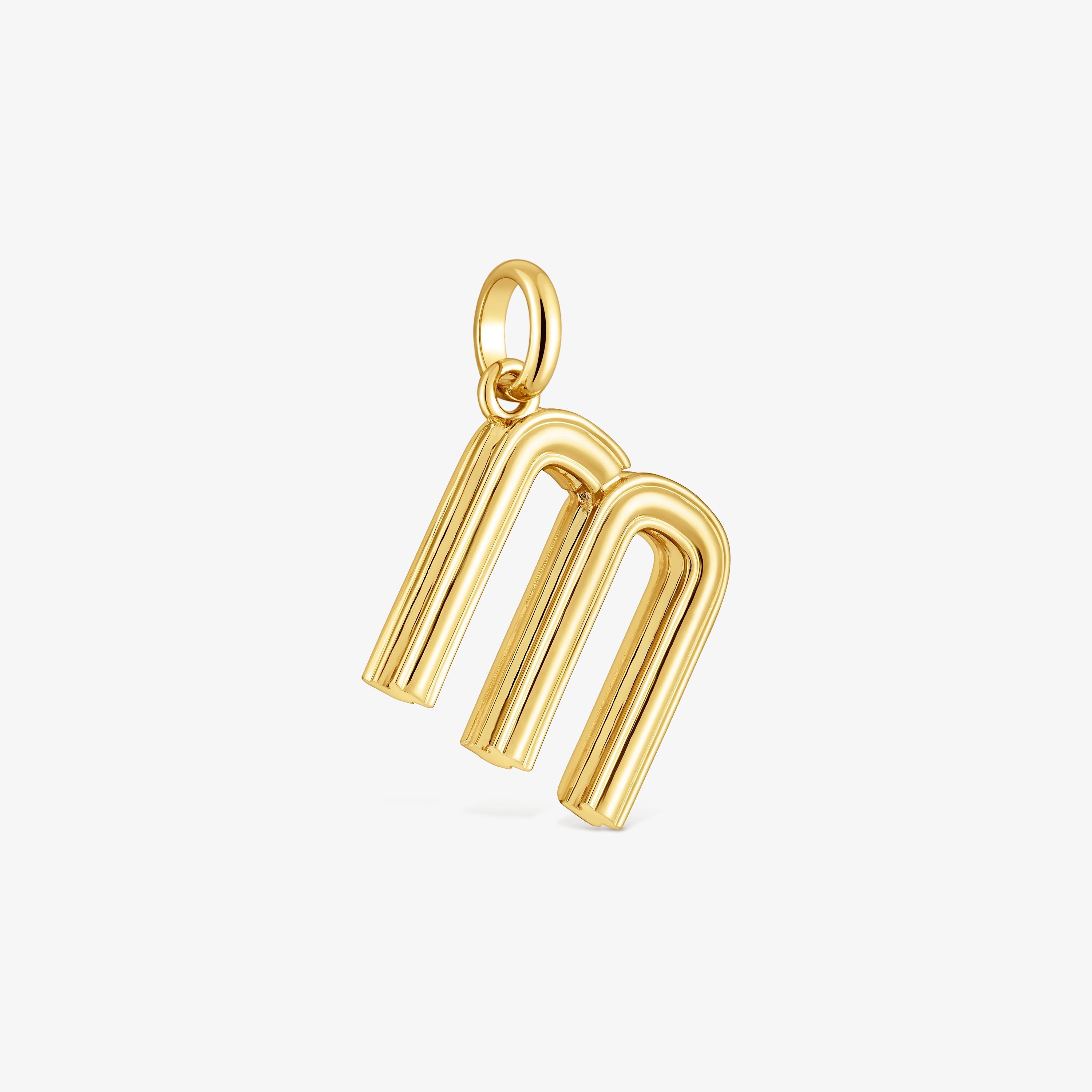 Medium 18K gold vermeil letter M Pendant TOUS Alphabet
