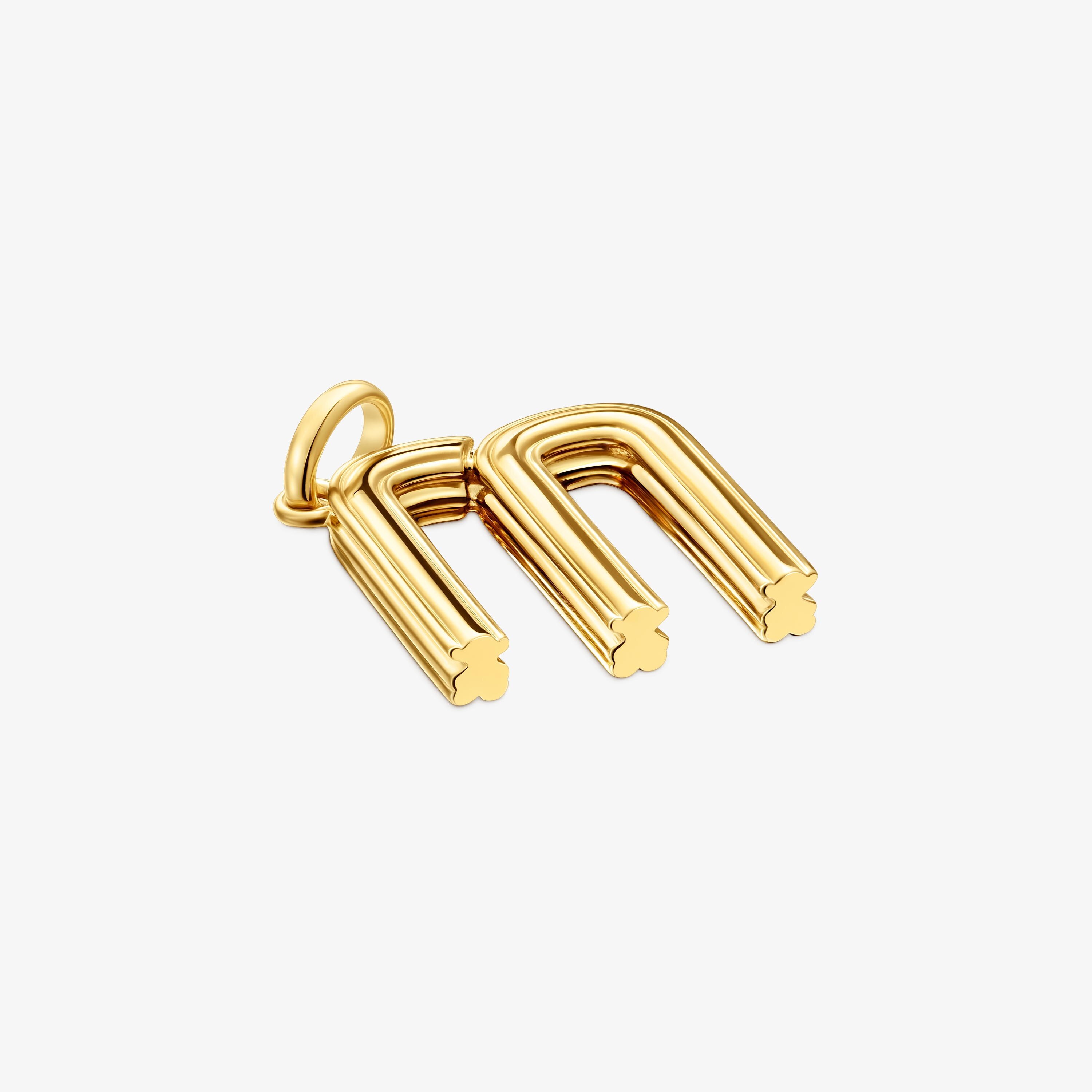 Medium 18K gold vermeil letter M Pendant TOUS Alphabet