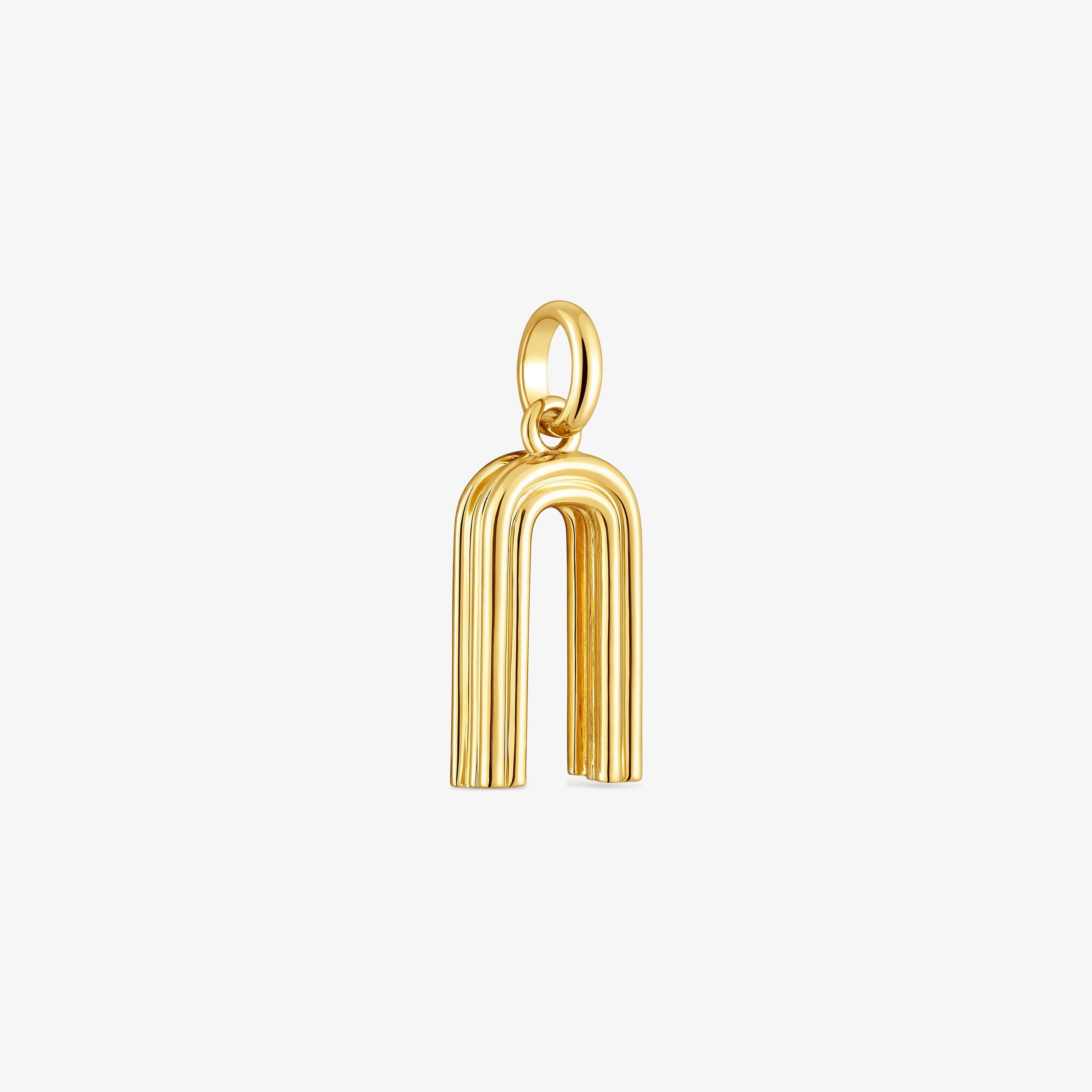 Medium 18K gold vermeil letter N Pendant TOUS Alphabet