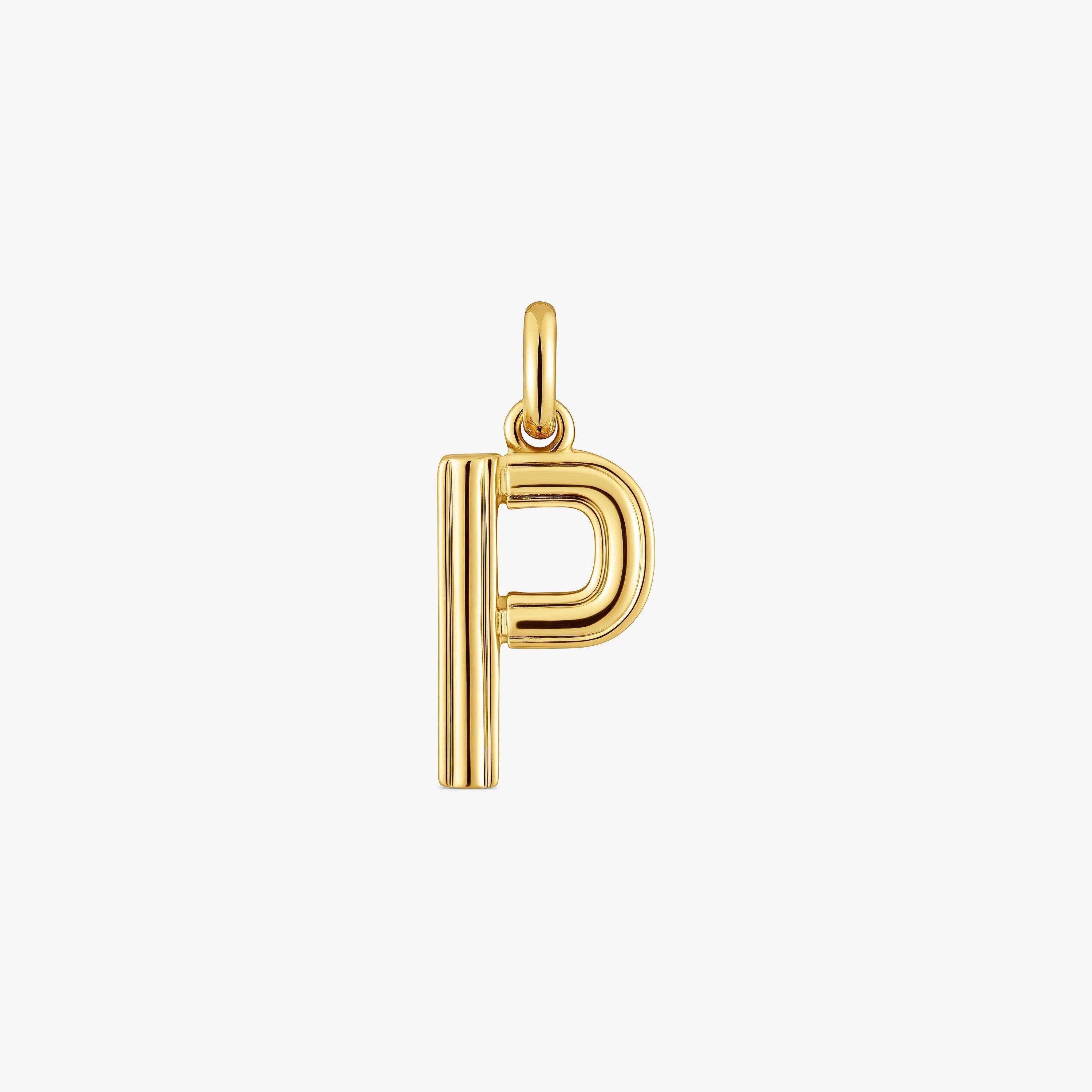 Medium 18K gold vermeil letter P Pendant TOUS Alphabet