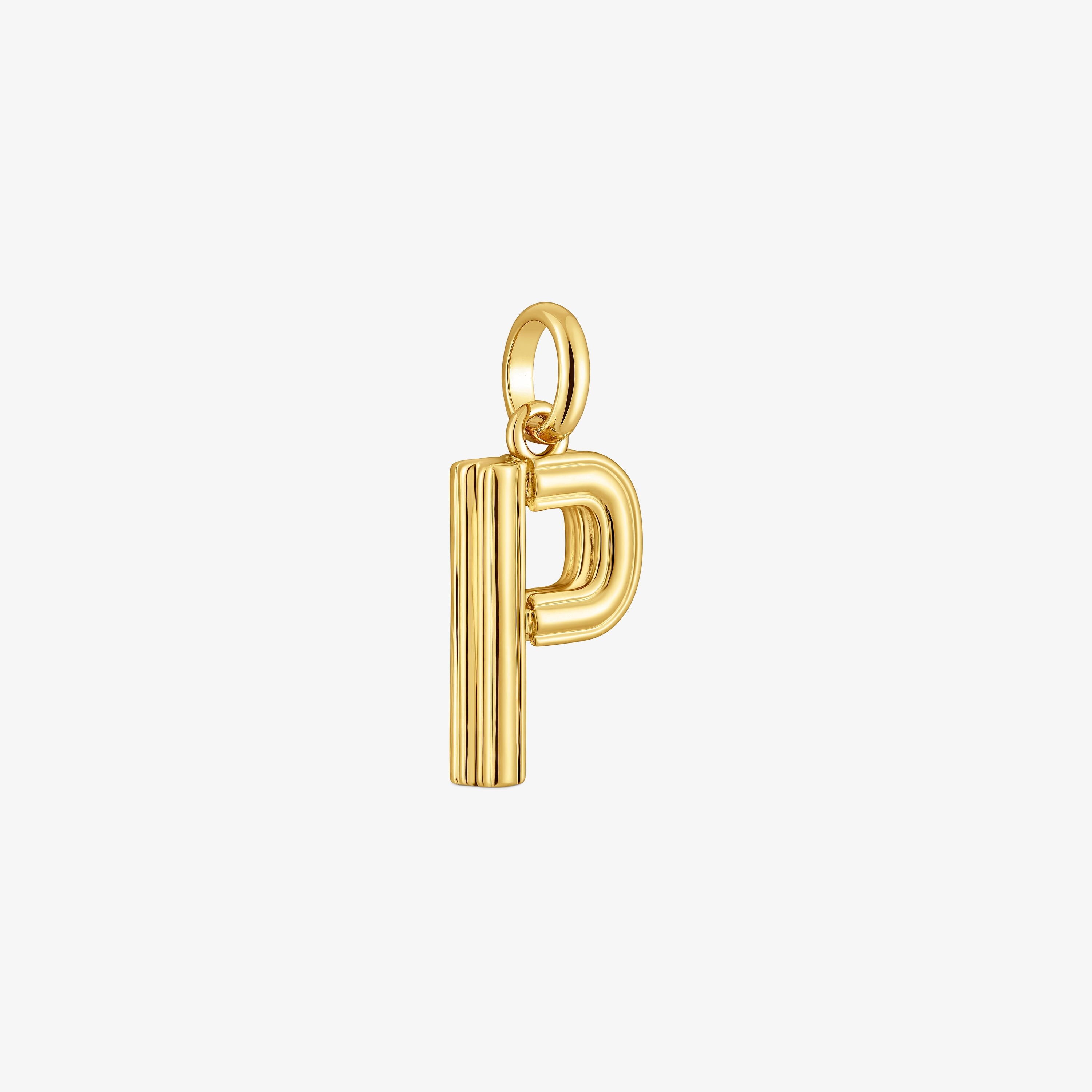 Medium 18K gold vermeil letter P Pendant TOUS Alphabet